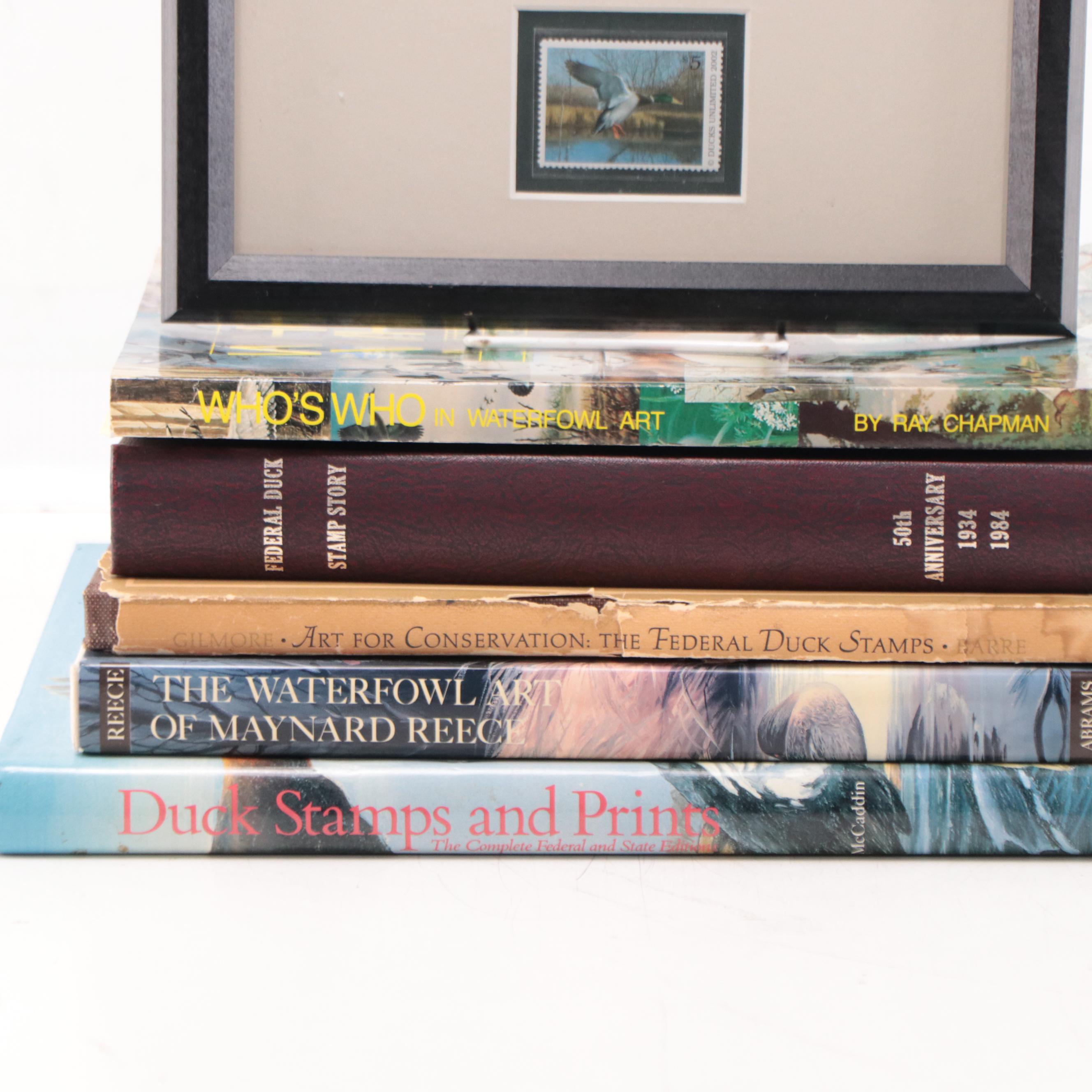 Ducks Unlimited Hand-Painted Resin Plaque With Stamp, Duck Books