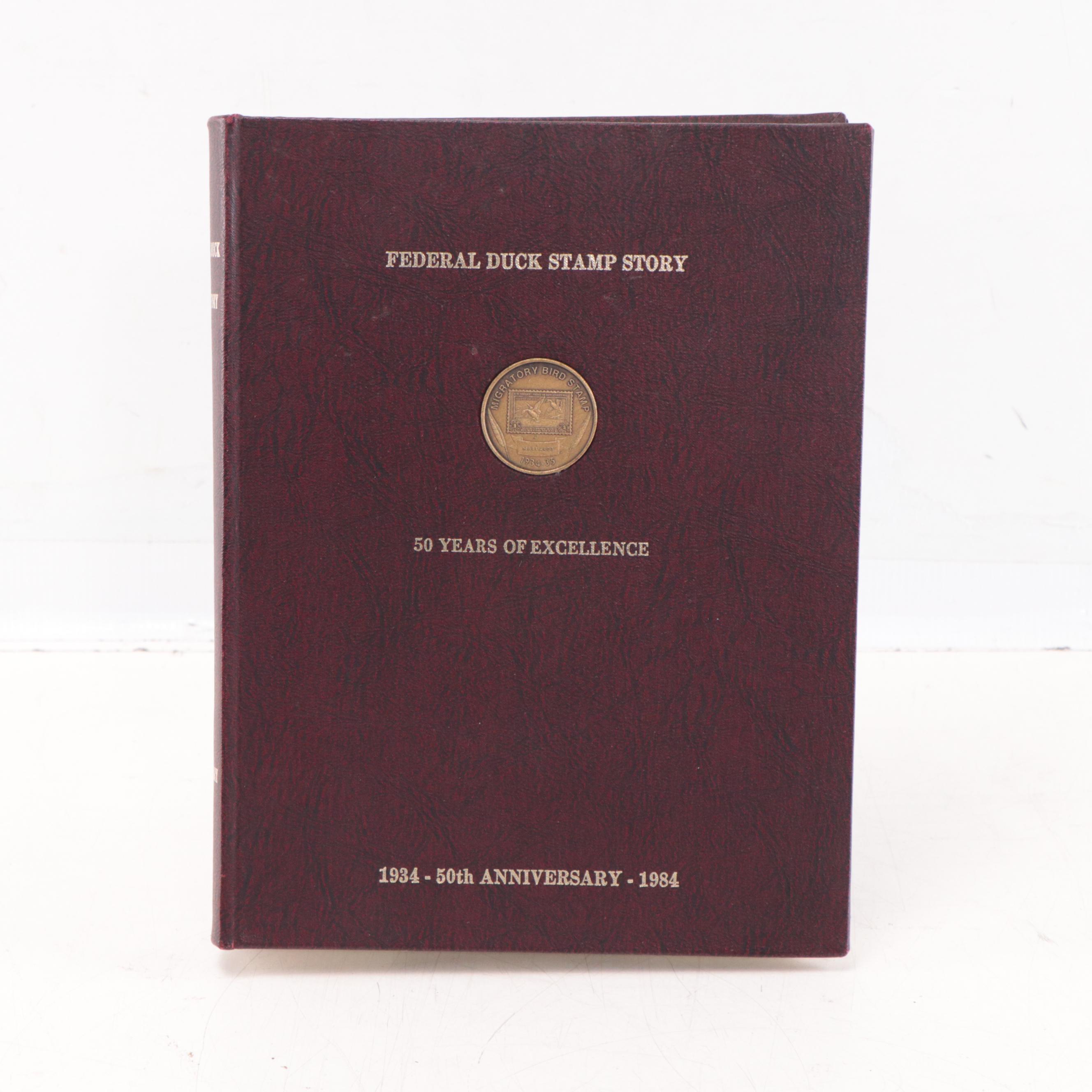 Ducks Unlimited Hand-Painted Resin Plaque With Stamp, Duck Books