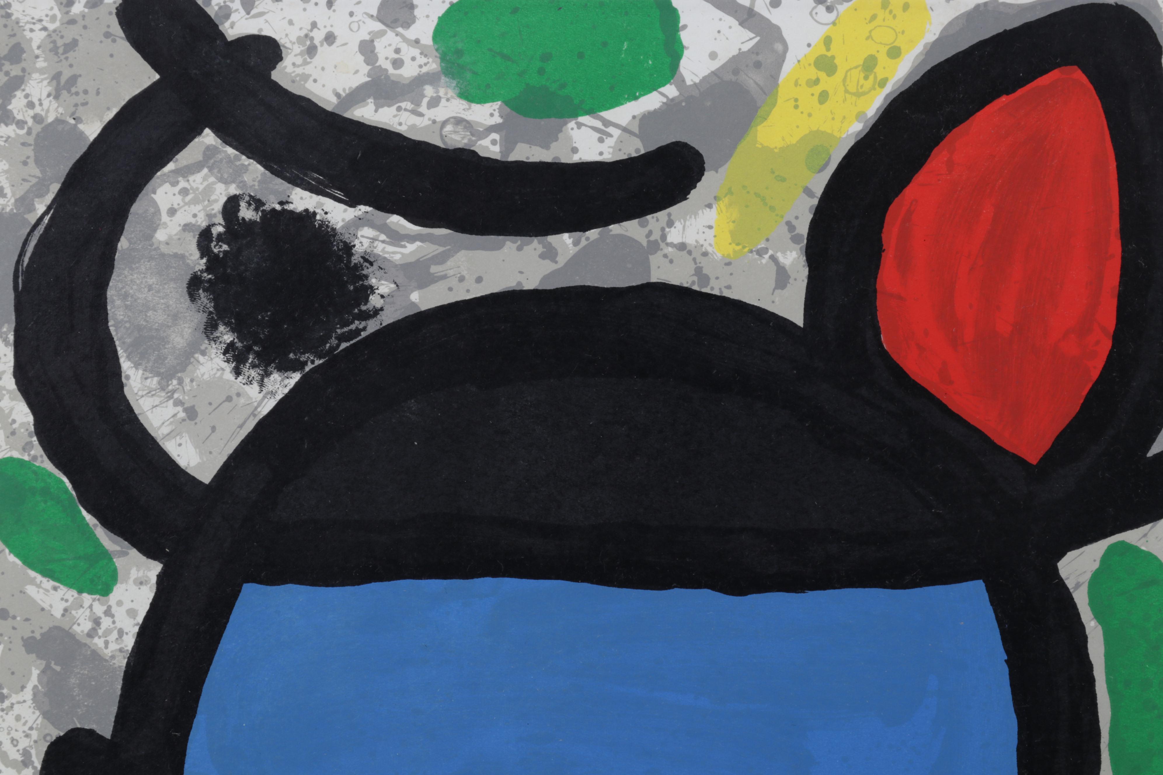 Joan Miró Color Lithograph for "Derrière le Miroir," 1970