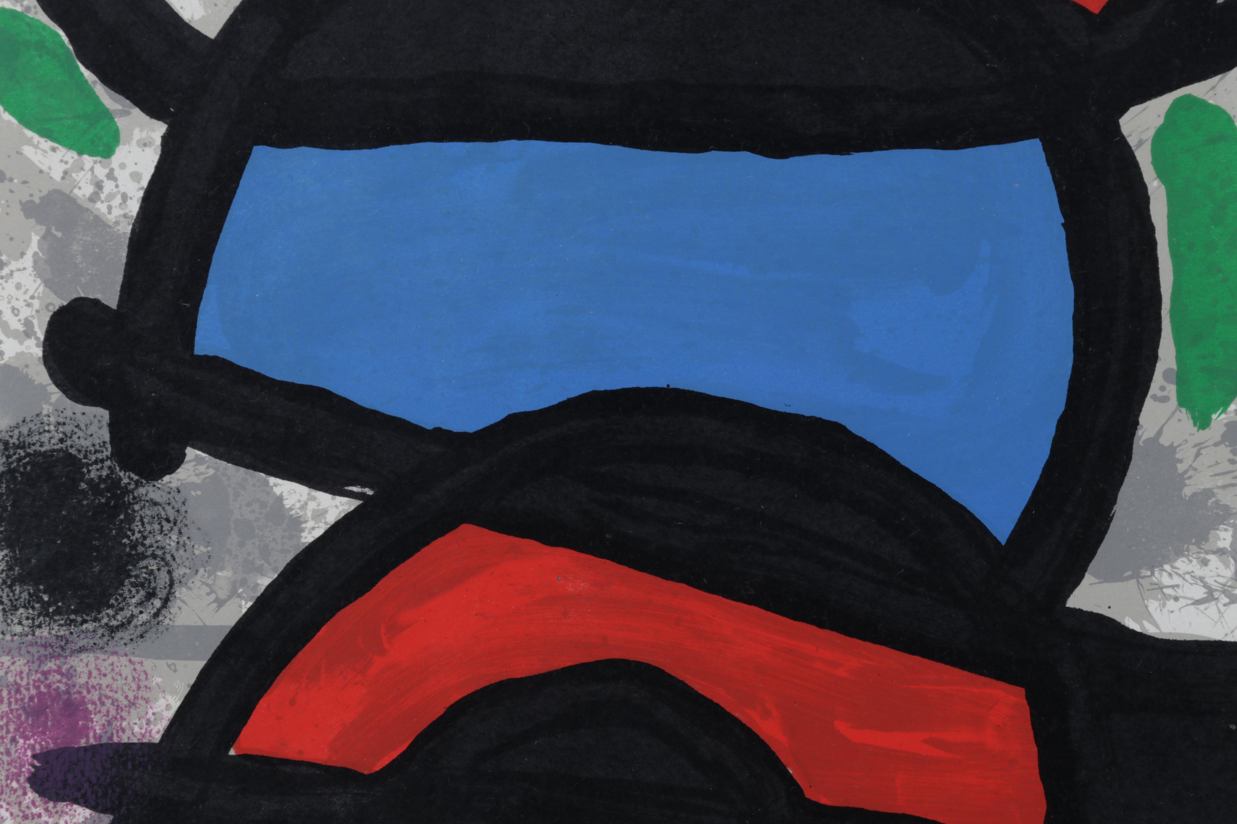 Joan Miró Color Lithograph for "Derrière le Miroir," 1970