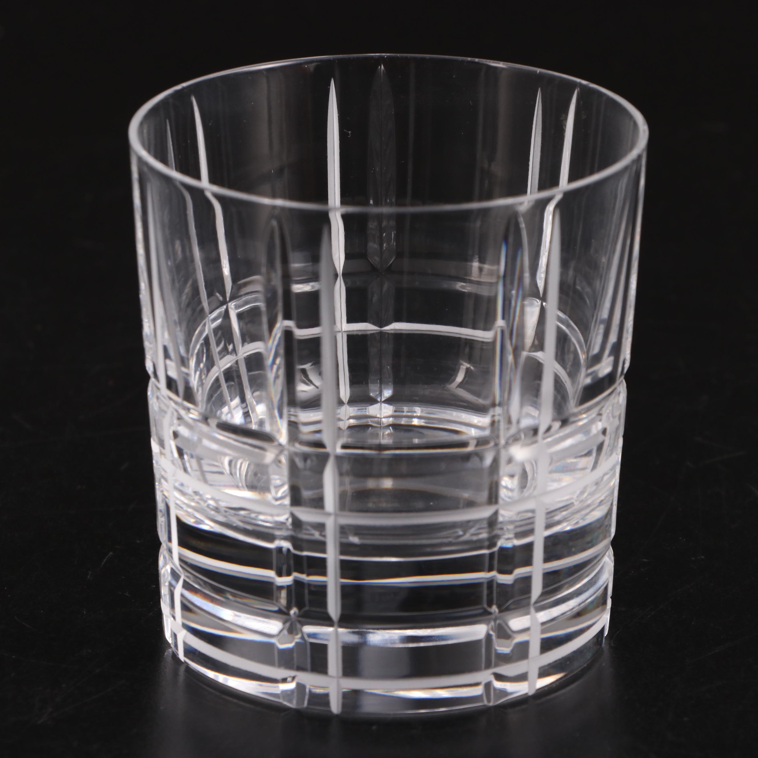 Cristofle "Scottish" Crystal Old Fashioned Glasses