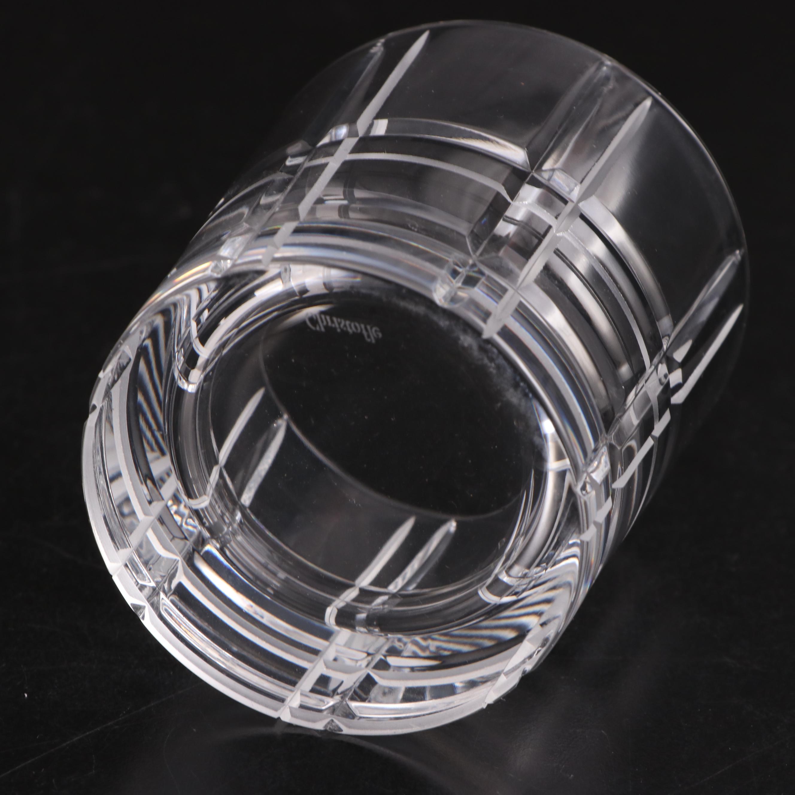 Cristofle "Scottish" Crystal Old Fashioned Glasses