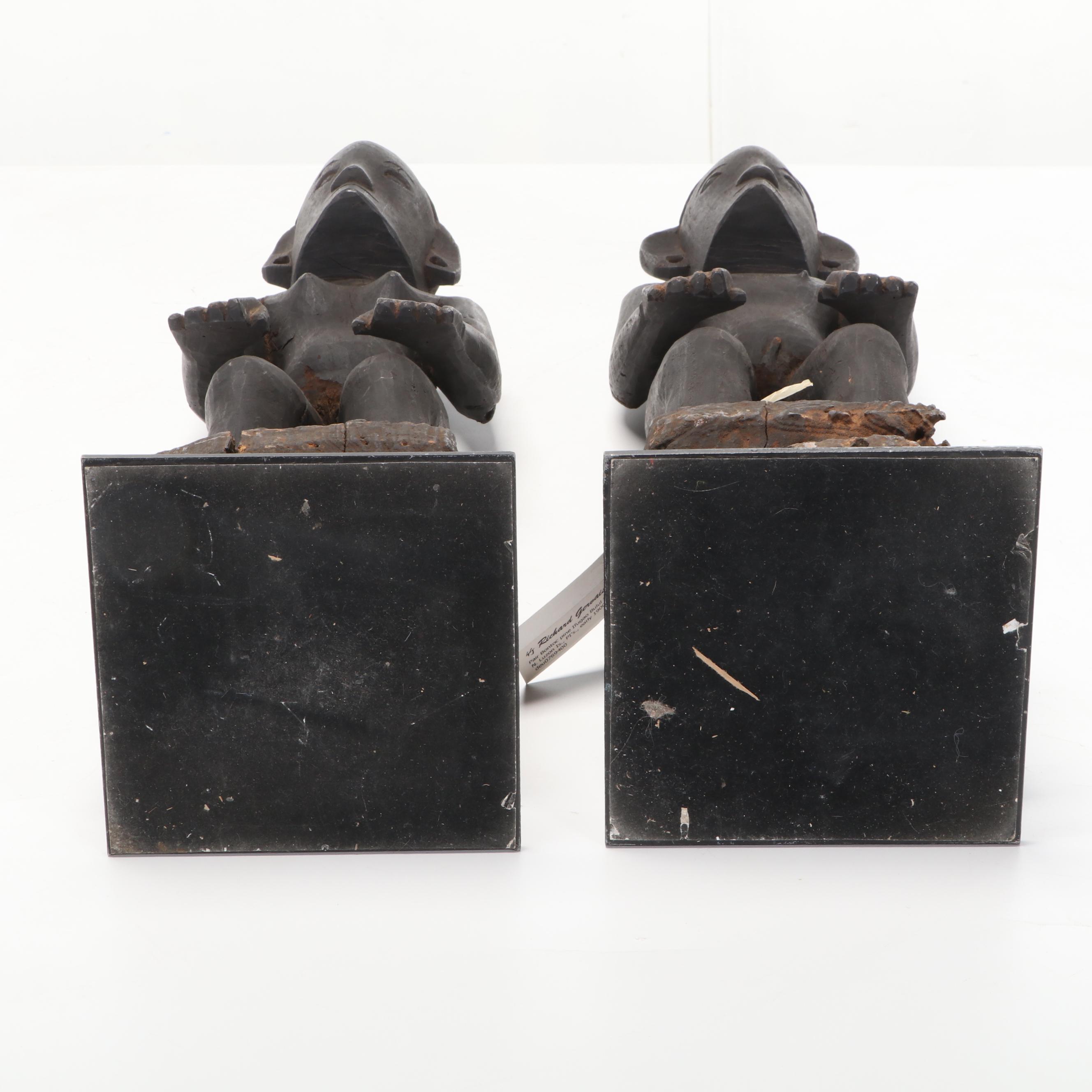 Ifugao "Bulul" Hand-Carved Wooden Figural Sculptures, Early 20th Century