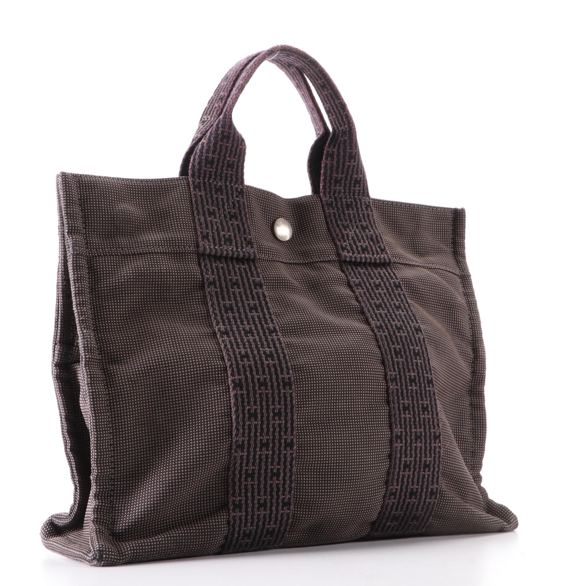 Hermès Herline Canvas PM Tote Bag