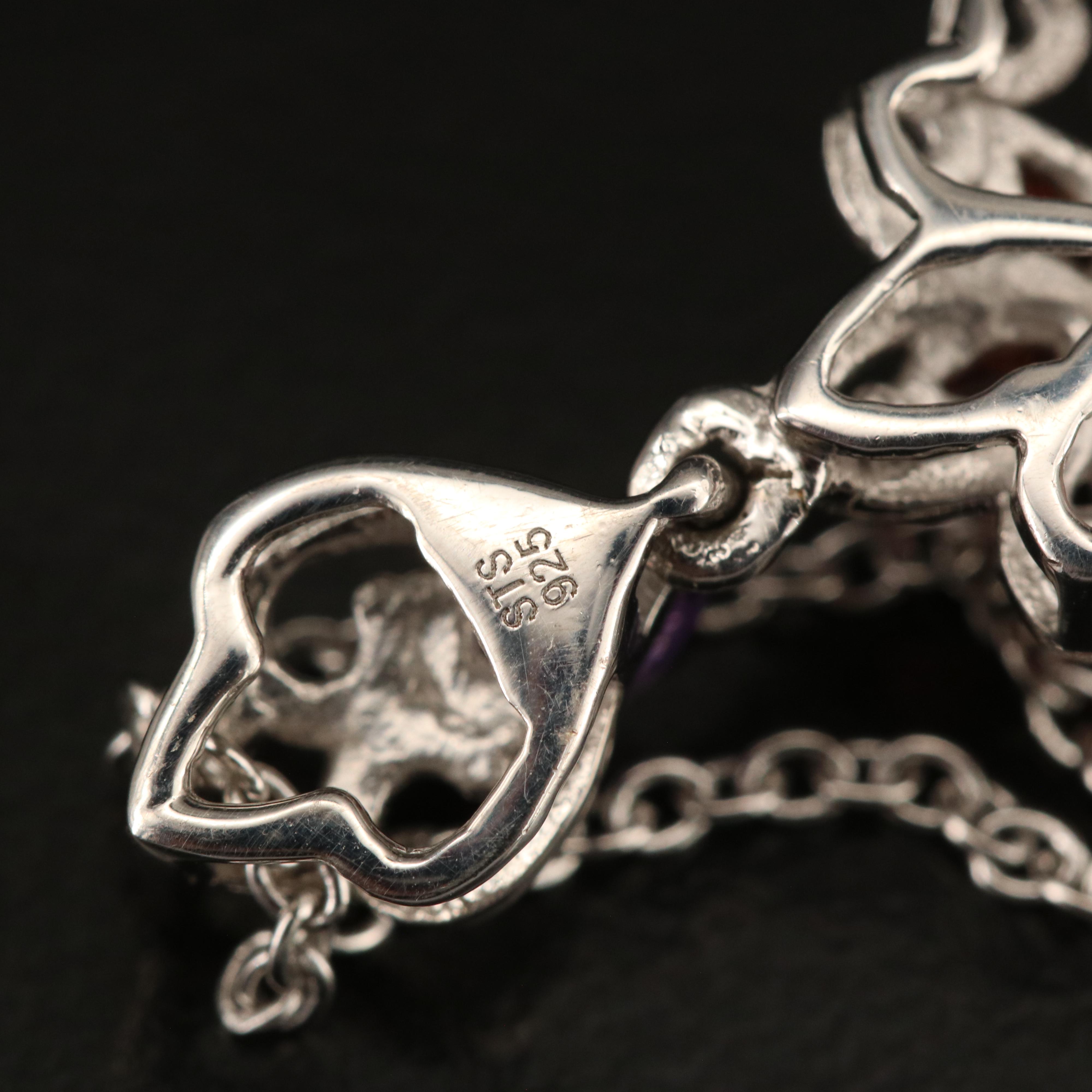 Sterling Common Opal, Garnet and Zircon Jewelry