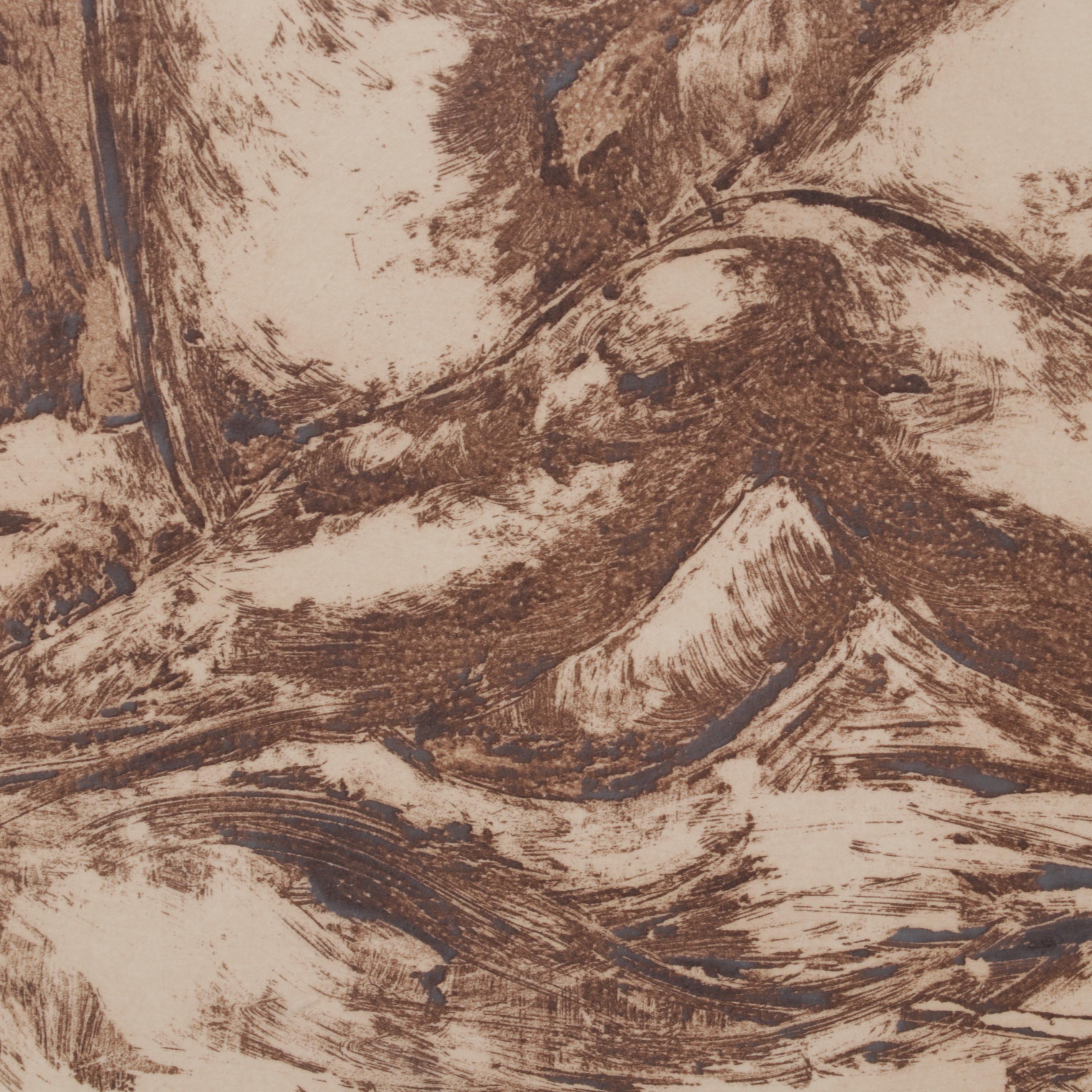 Mary Vickers Etching With Aquatint "Together We're Stronger," 1974