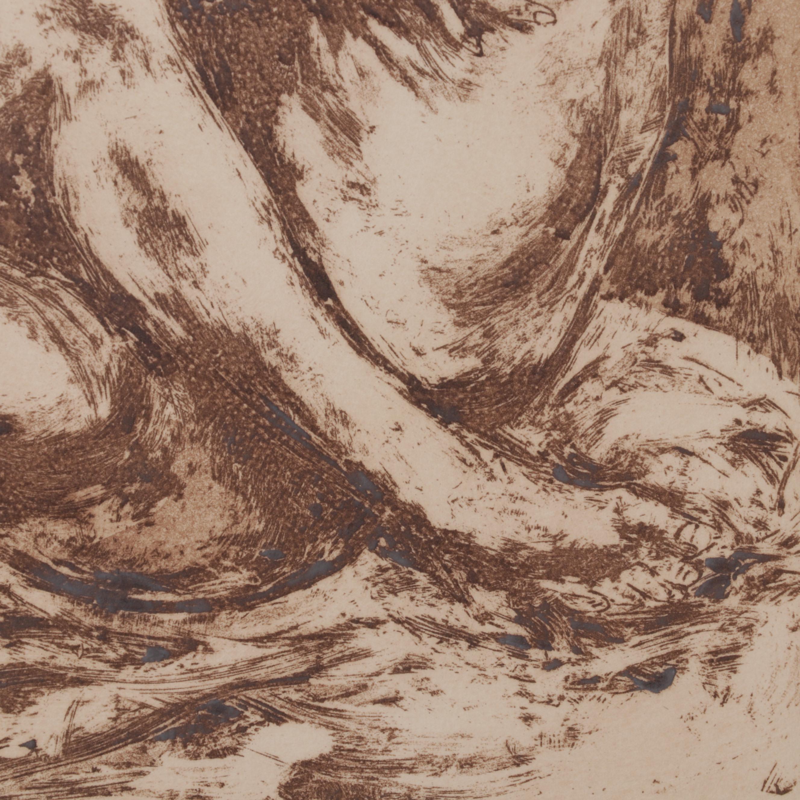 Mary Vickers Etching With Aquatint "Together We're Stronger," 1974