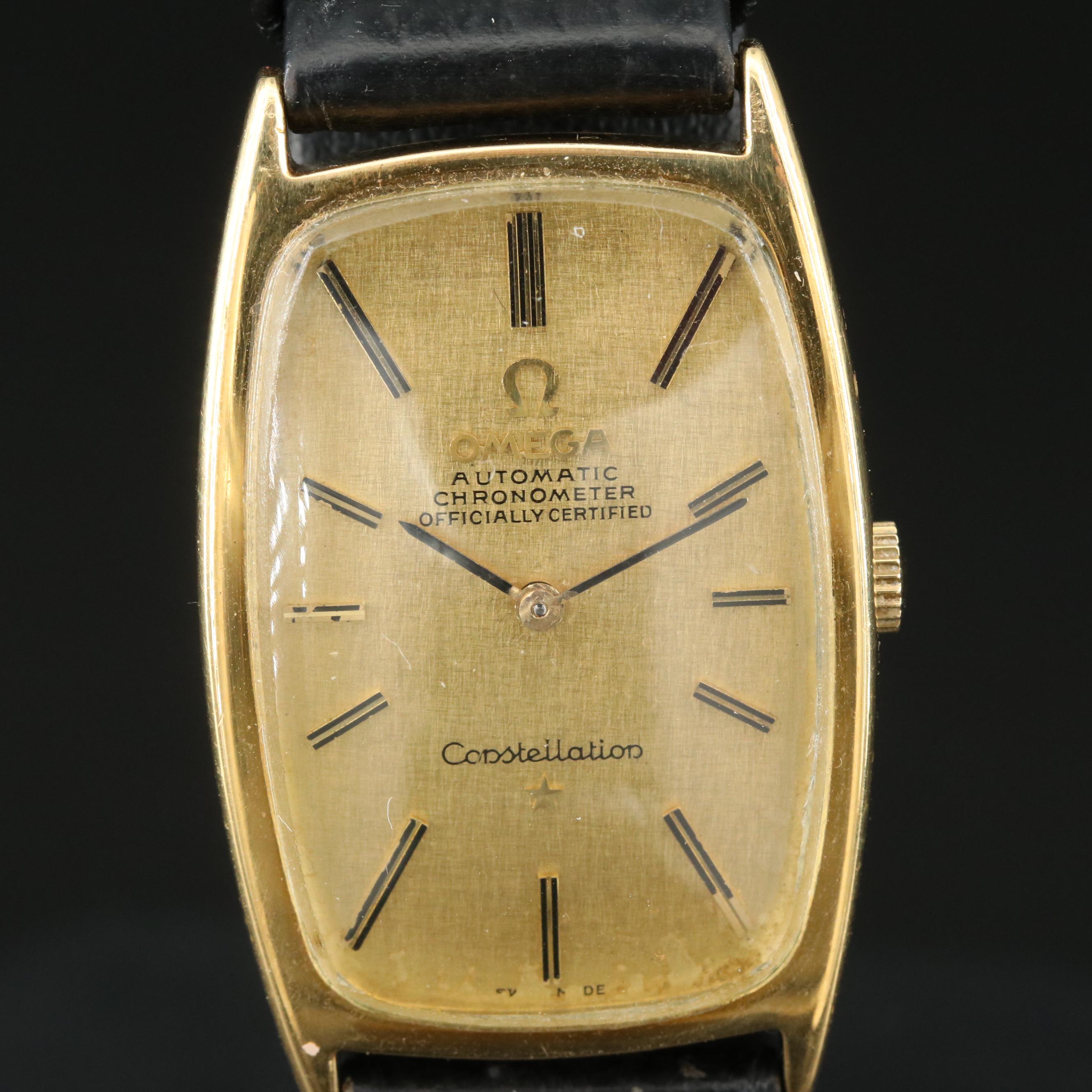 18K Omega Constellation Automatic Watch