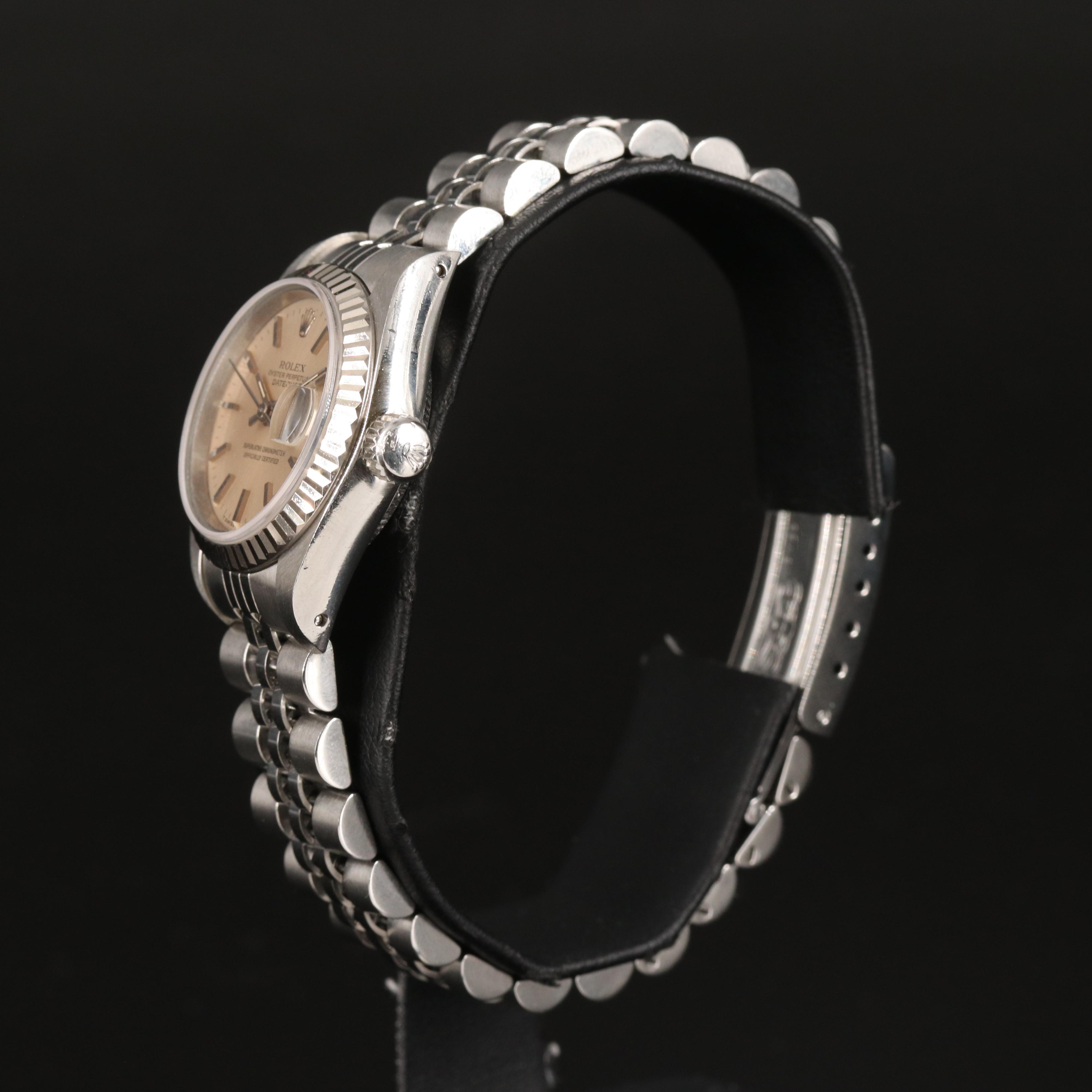 1990 Rolex 18K and Stainless Steel Oyster Perpetual Datejust Watch