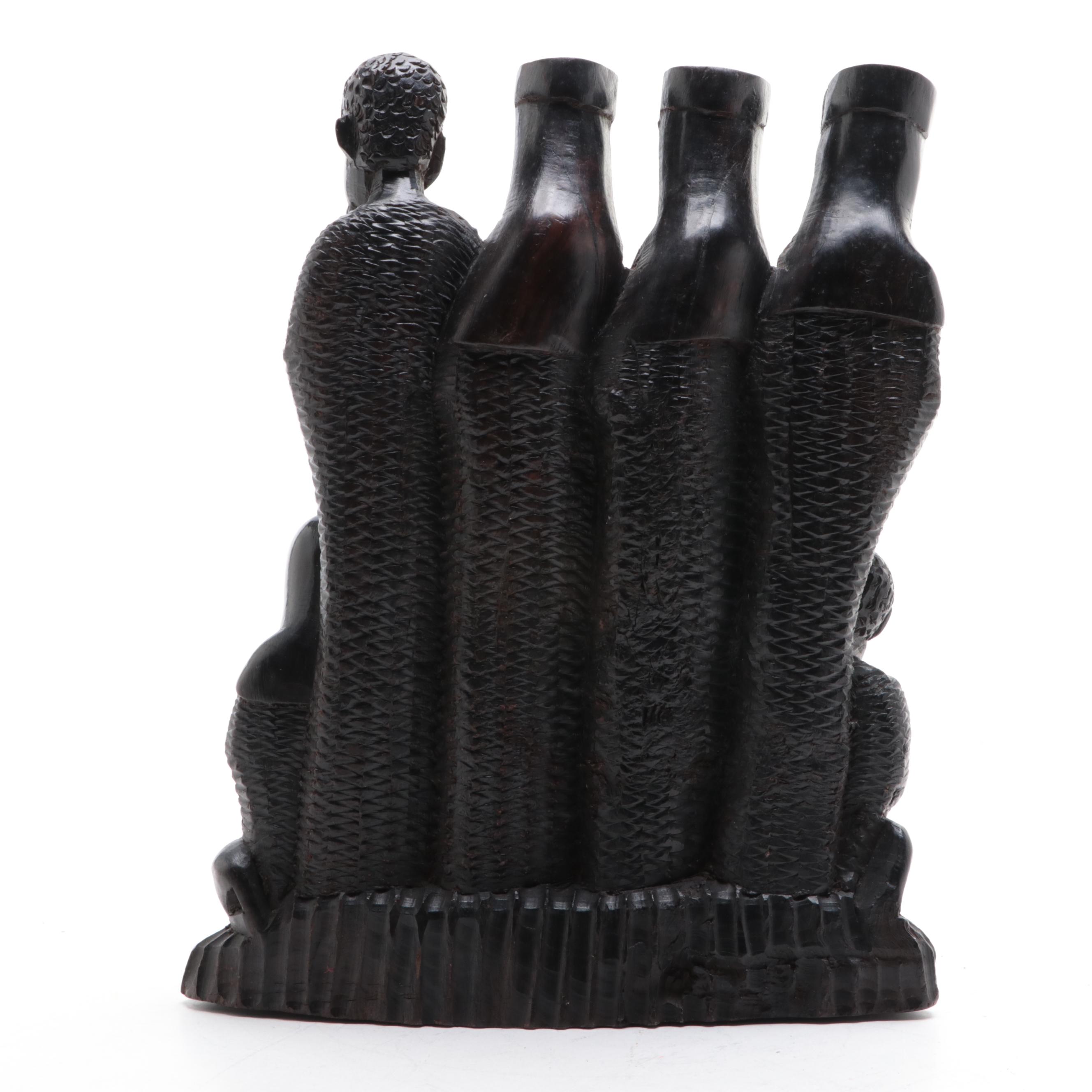 Kenyan Blackwood Nativity Sculpture