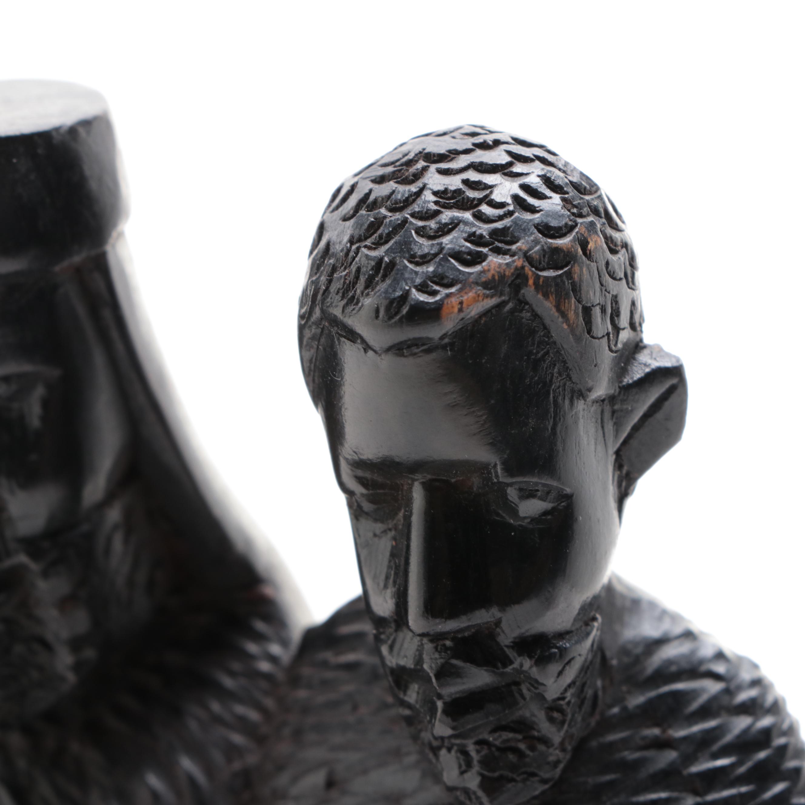 Kenyan Blackwood Nativity Sculpture