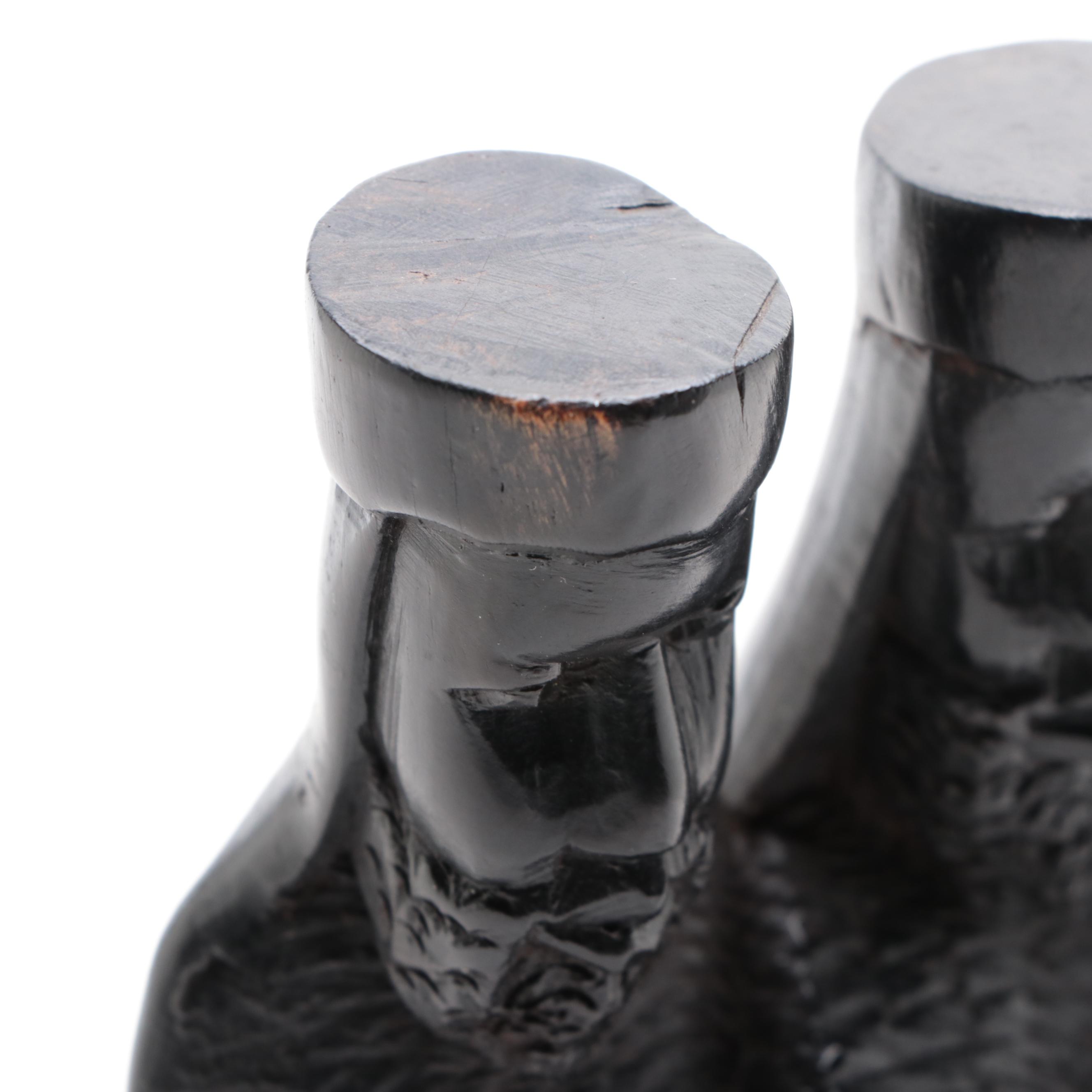 Kenyan Blackwood Nativity Sculpture