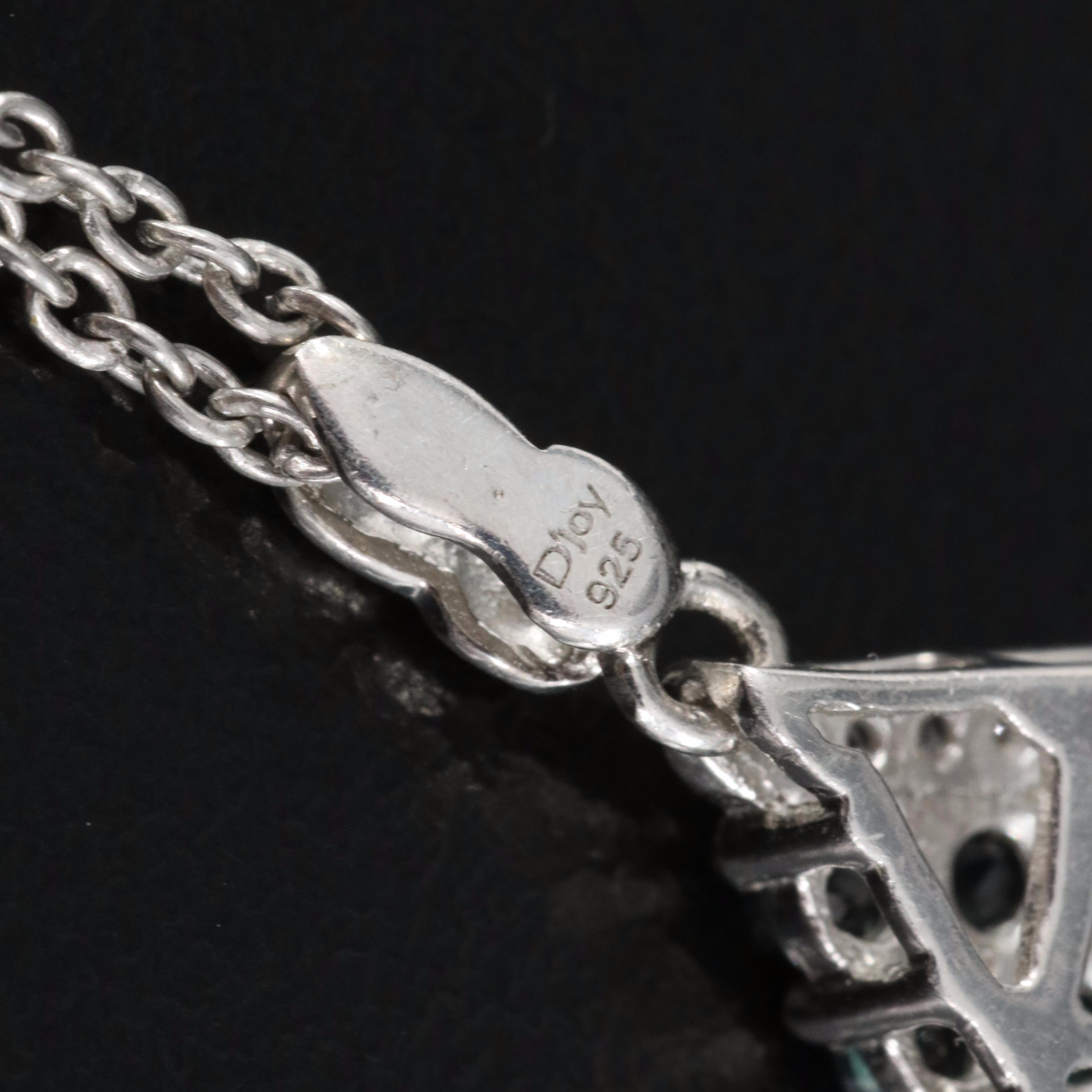 Sterling Ring and Necklace Including Alexandrite, White Zircon and Diamond