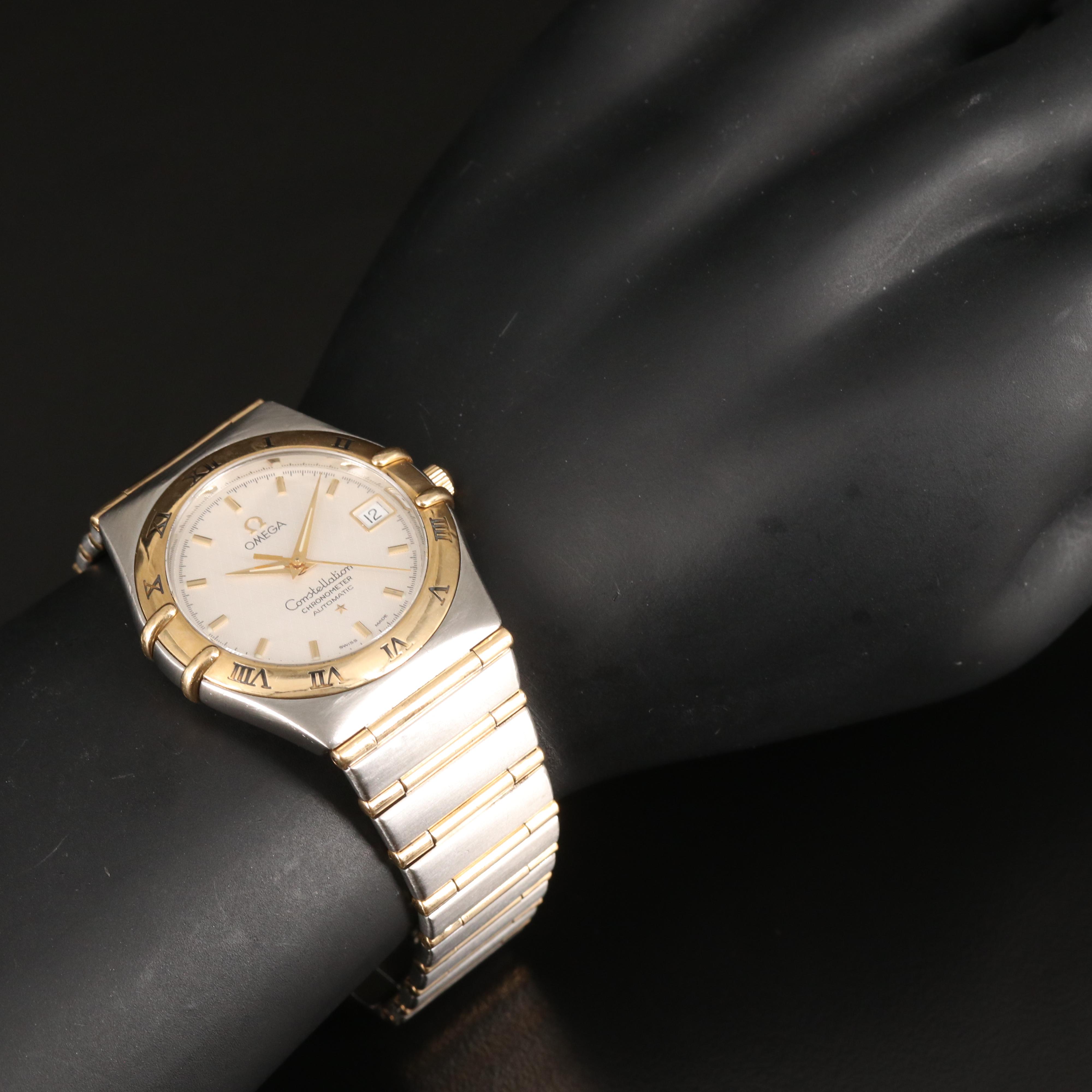 18K and Stainless Steel Omega Constellation Automatic Chronometer Watch