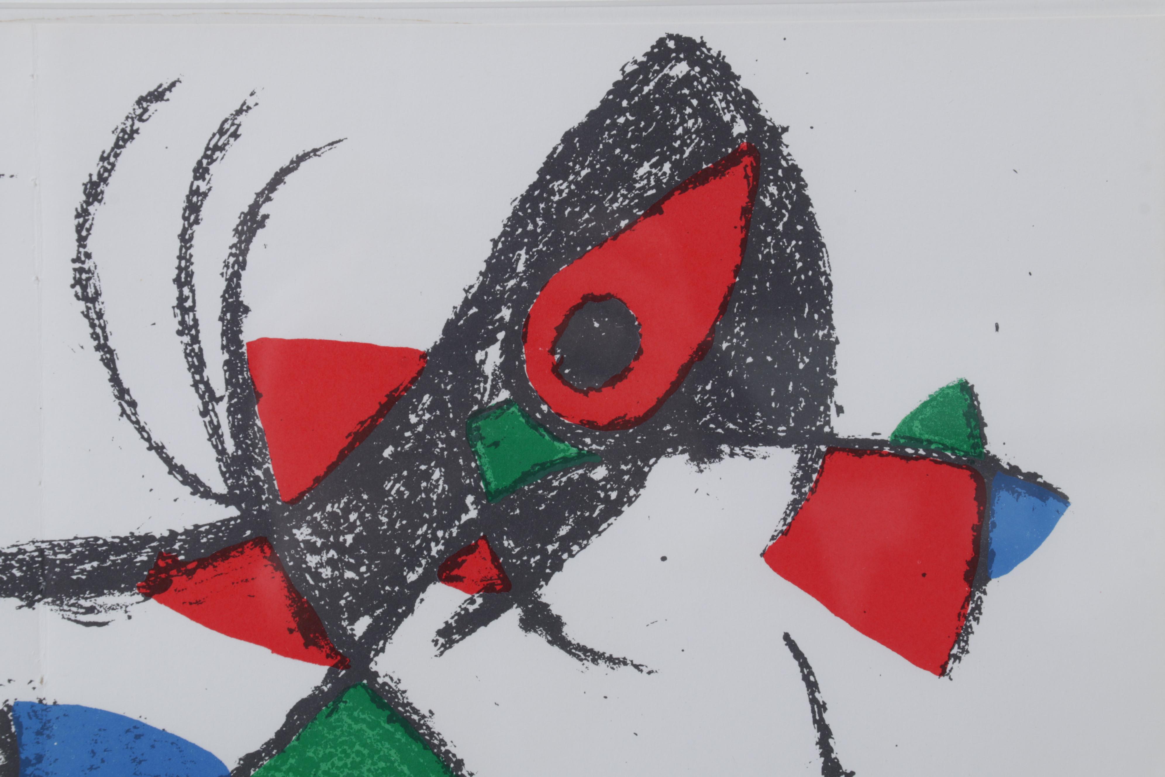 Joan Miró Double-Page Color Lithograph From "Lithographs II," 1975