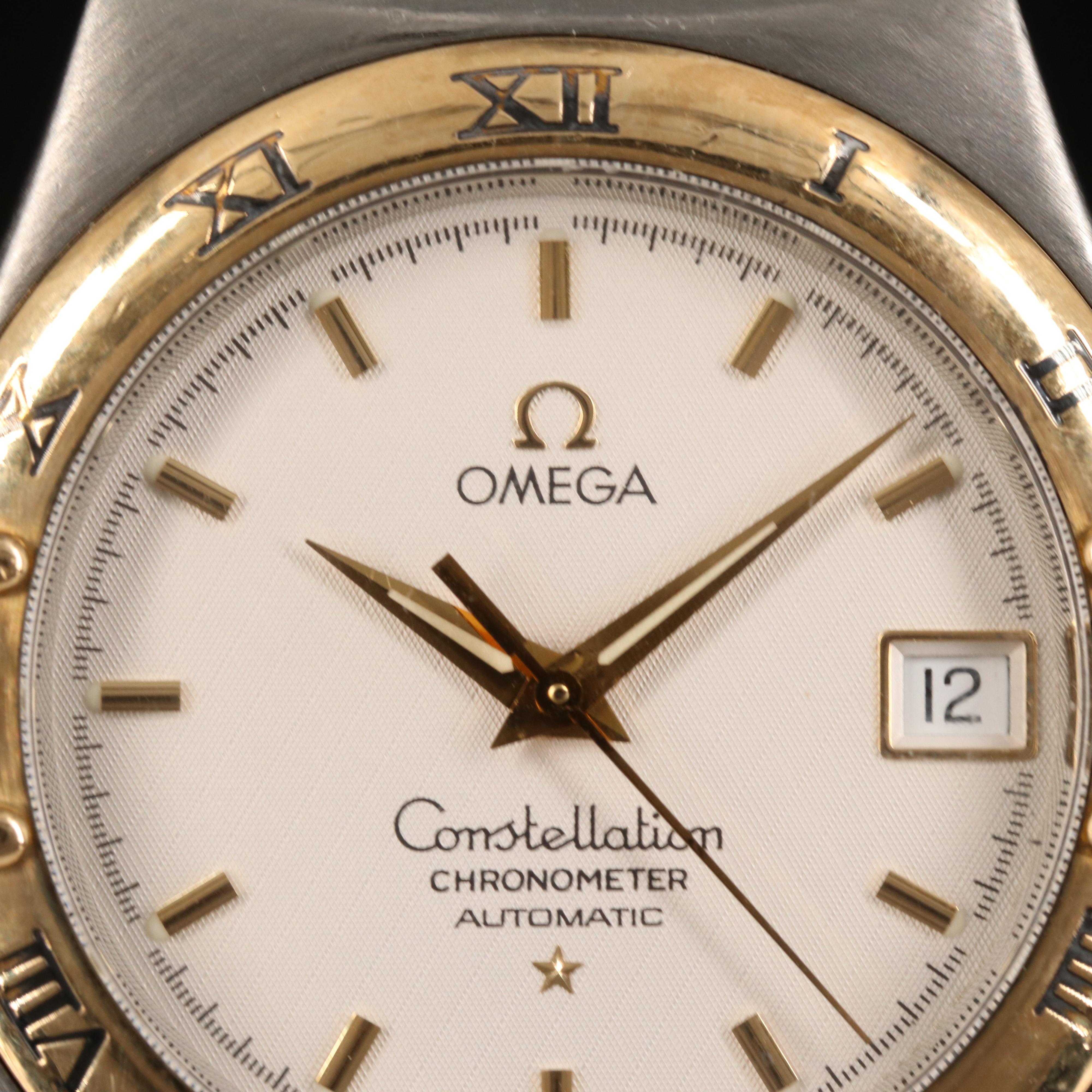 18K and Stainless Steel Omega Constellation Automatic Chronometer Watch