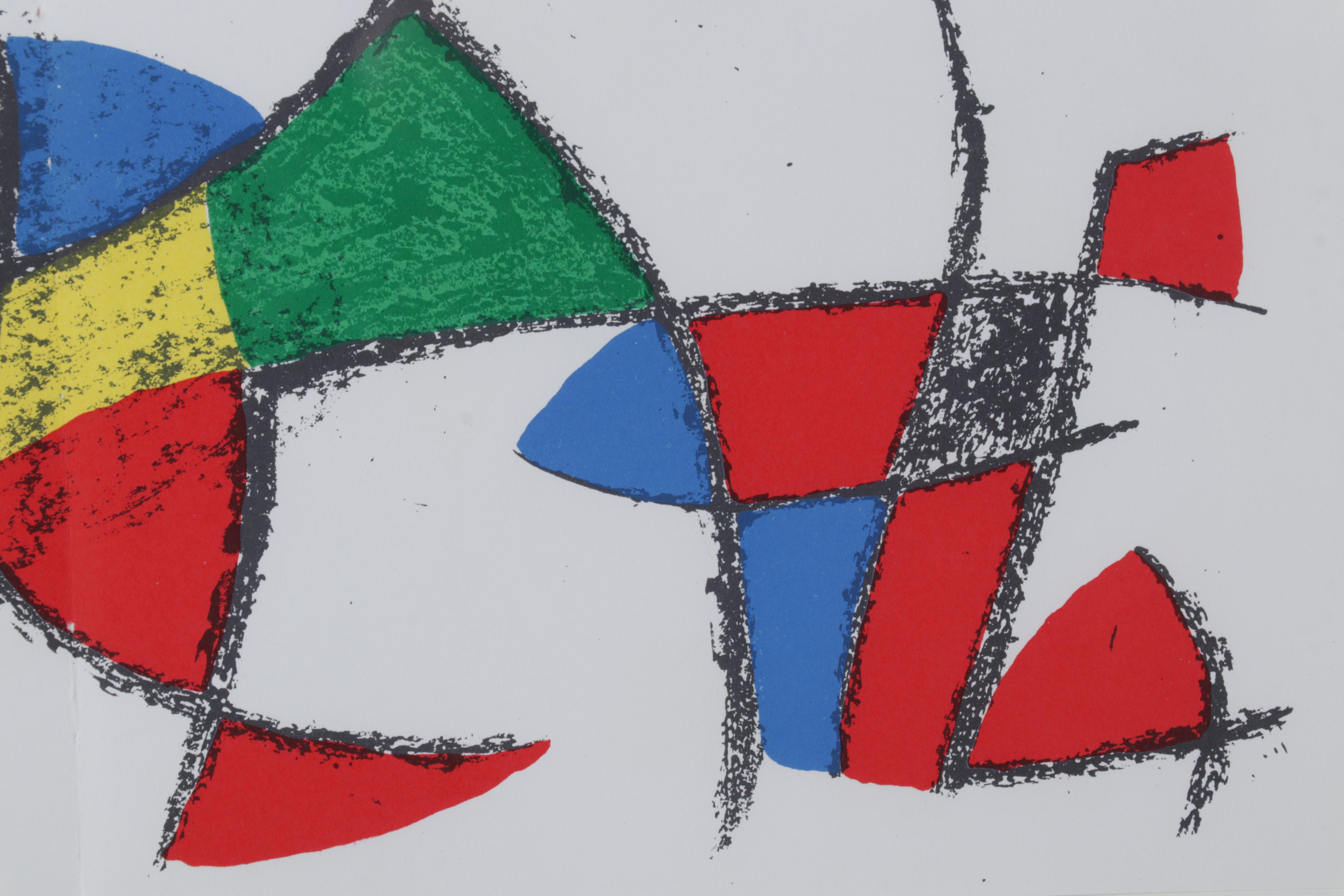 Joan Miró Double-Page Color Lithograph From "Lithographs II," 1975