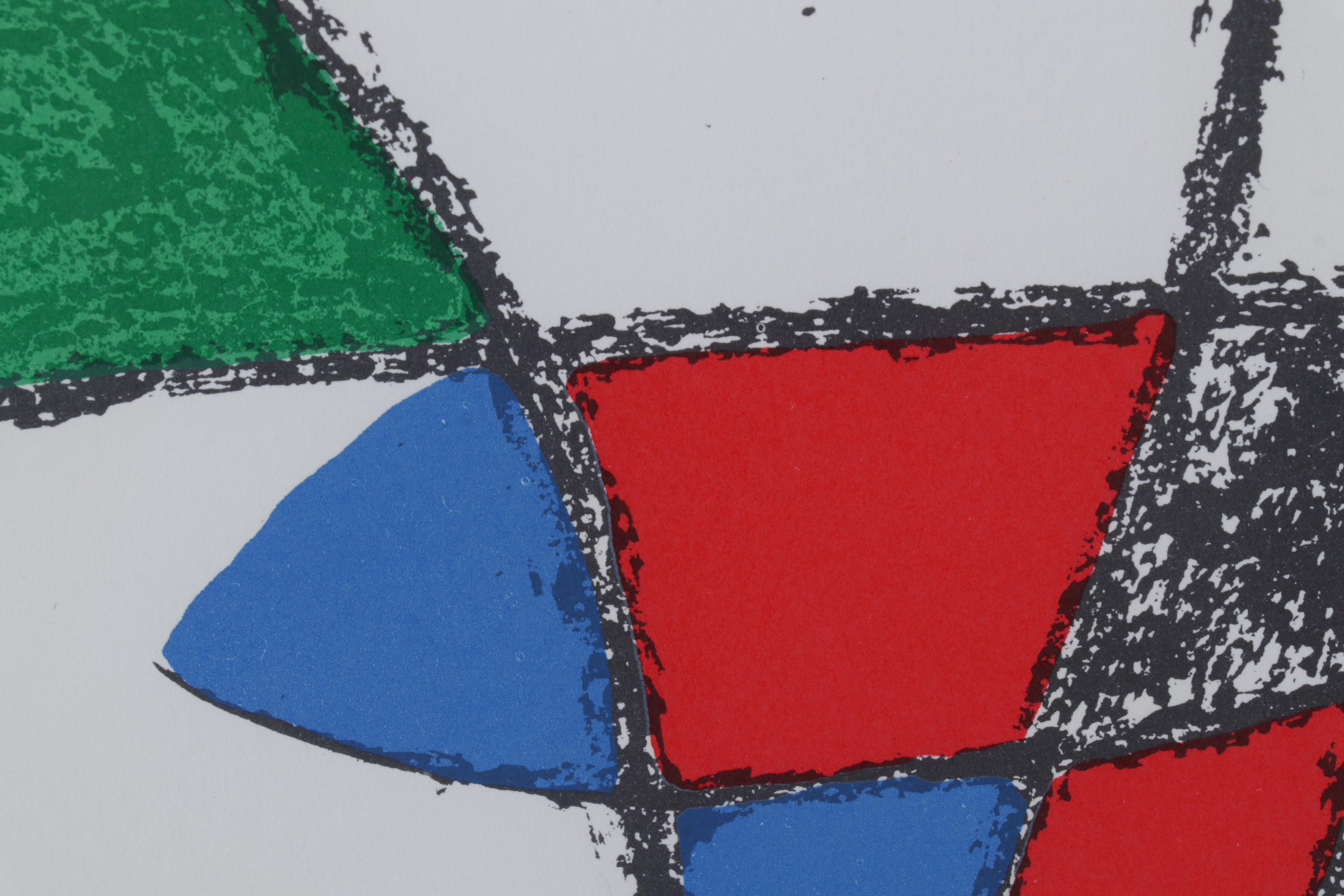 Joan Miró Double-Page Color Lithograph From "Lithographs II," 1975