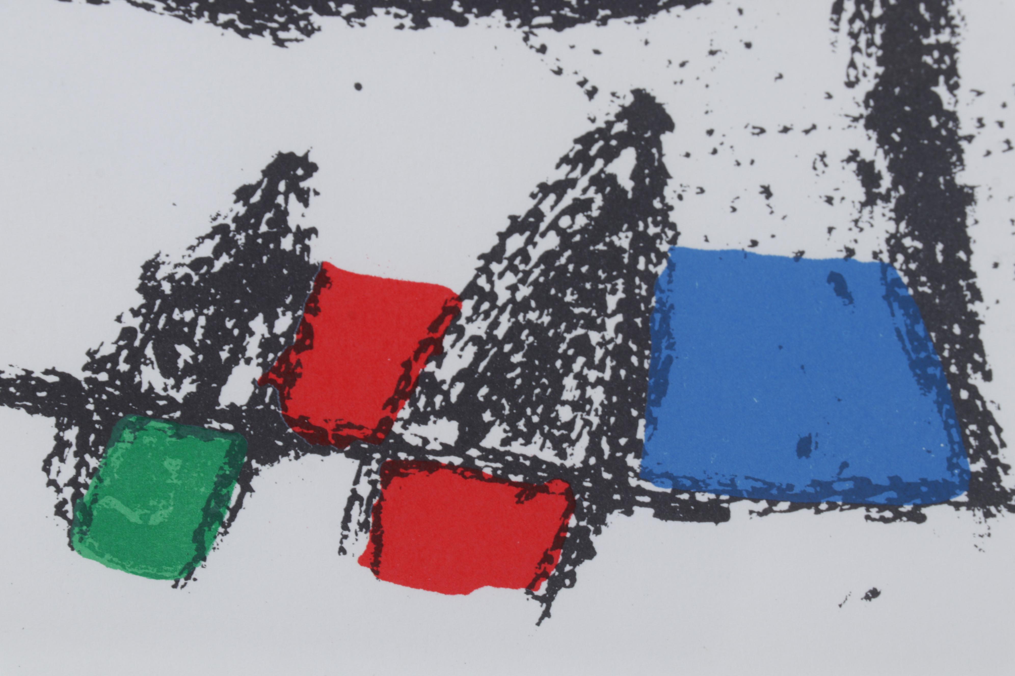 Joan Miró Double-Page Color Lithograph From "Lithographs II," 1975