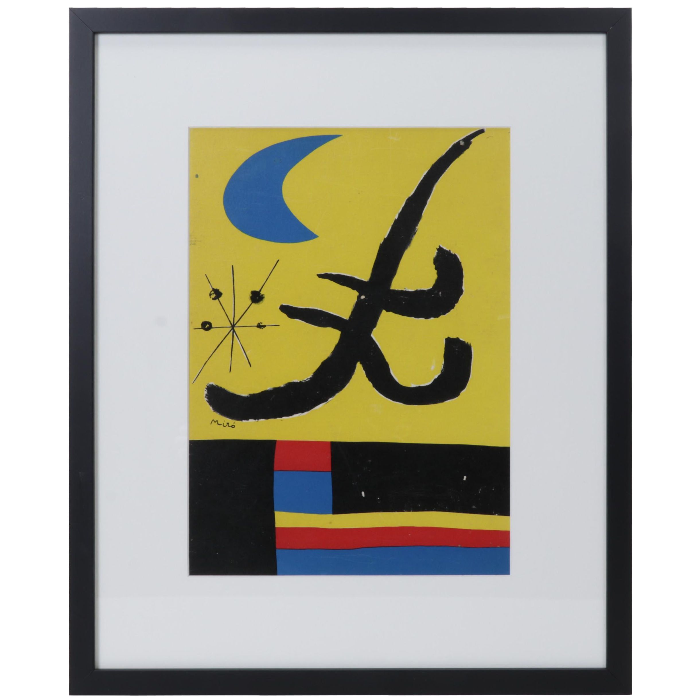 Joan Miró Color Lithograph for Henri Cartier-Bresson's "The Europeans," 1955