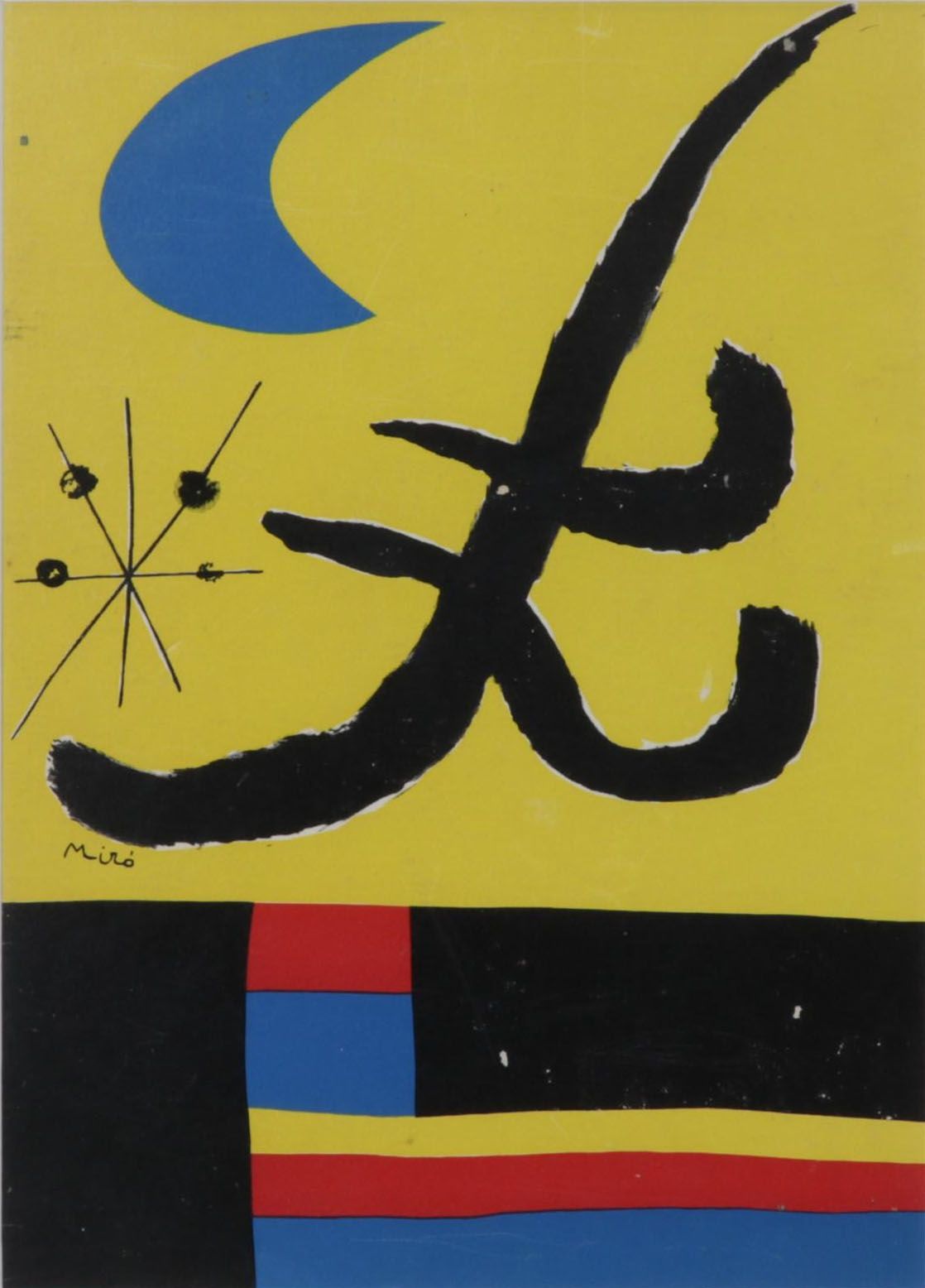 Joan Miró Color Lithograph for Henri Cartier-Bresson's "The Europeans," 1955