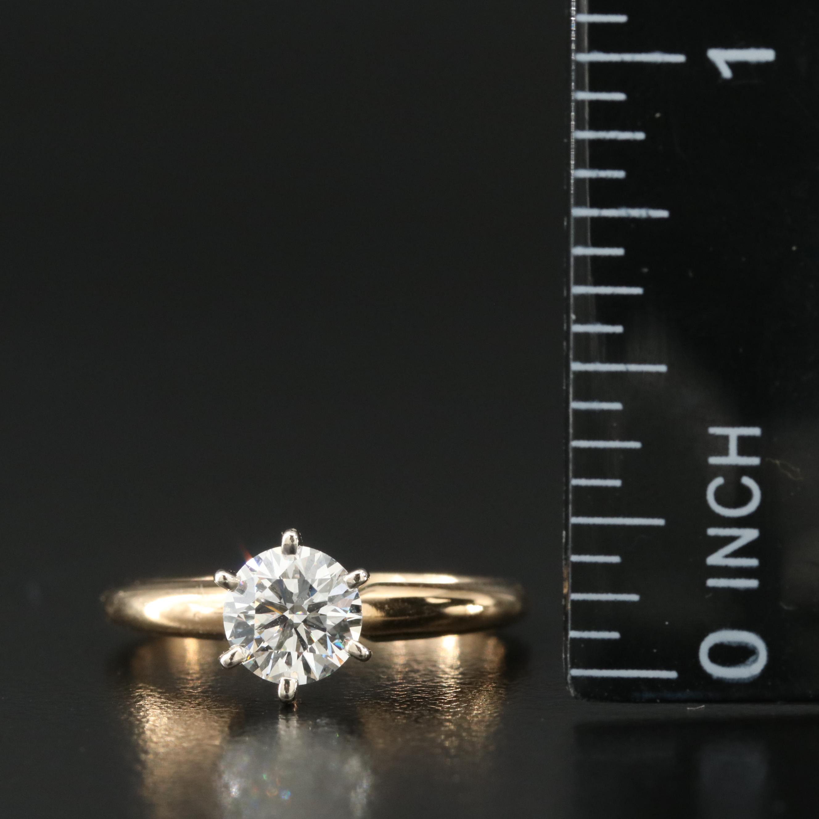 14K 0.74 CT Diamond Solitaire Ring
