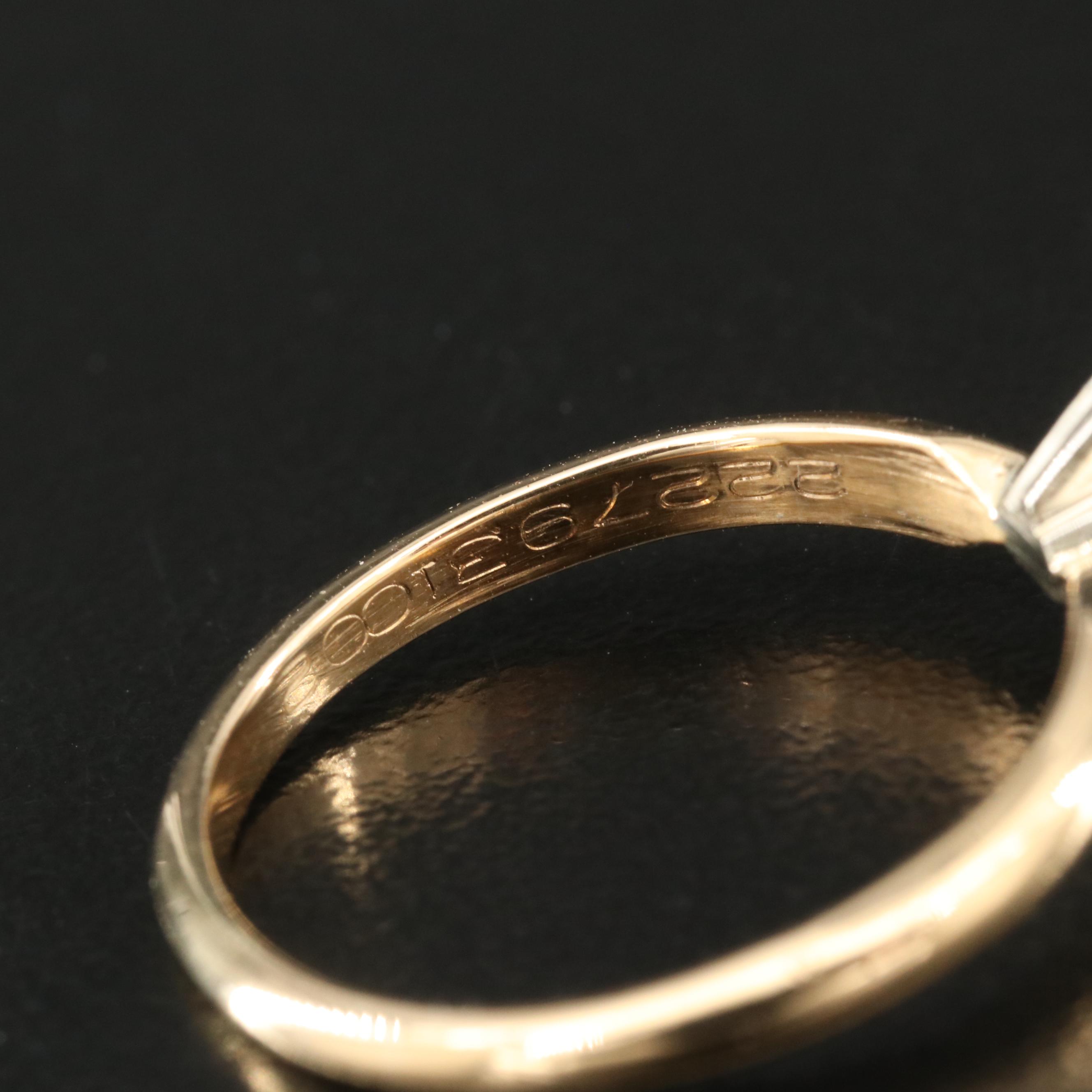 14K 0.74 CT Diamond Solitaire Ring