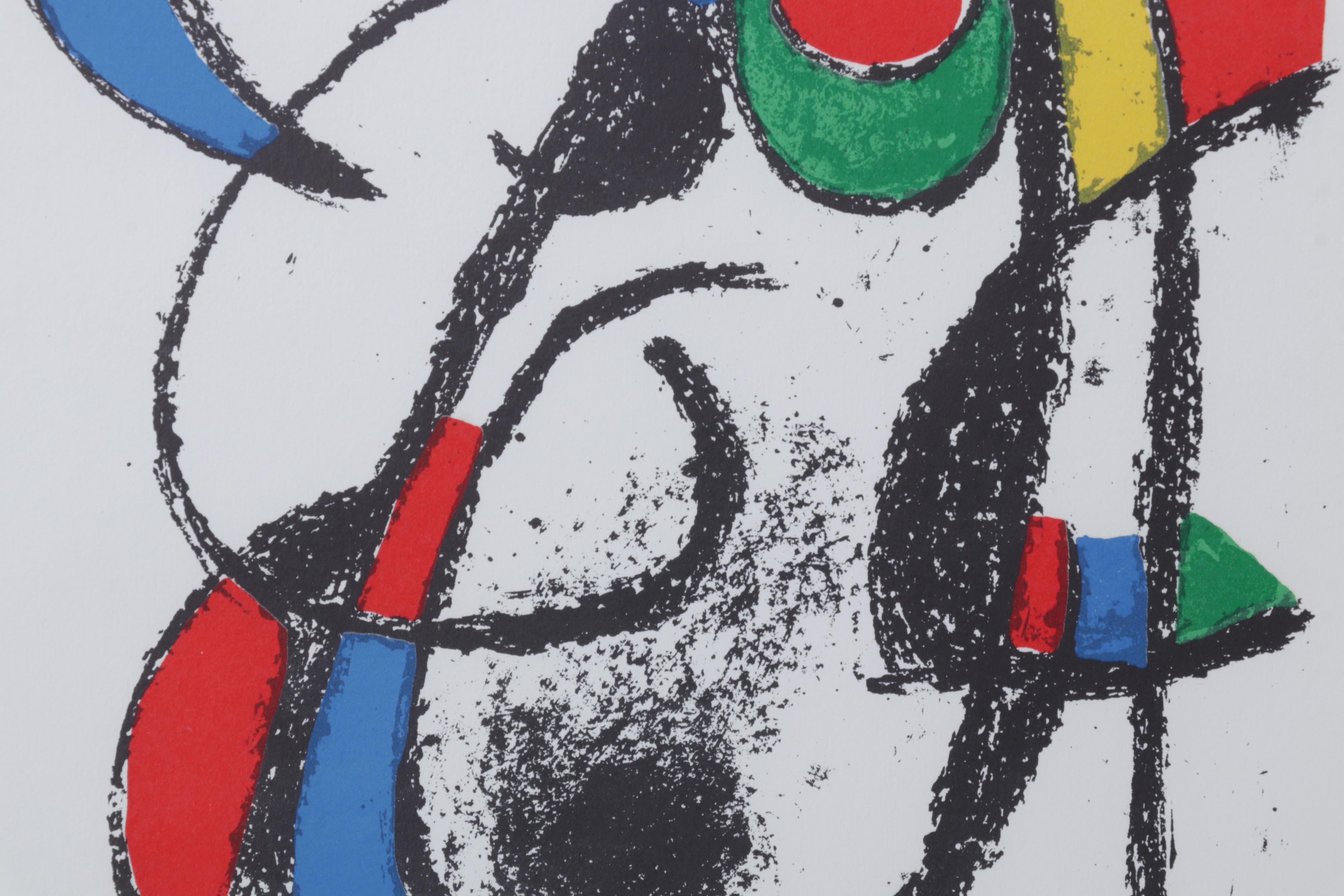 Joan Miró Color Lithograph From "Lithographs II," 1975