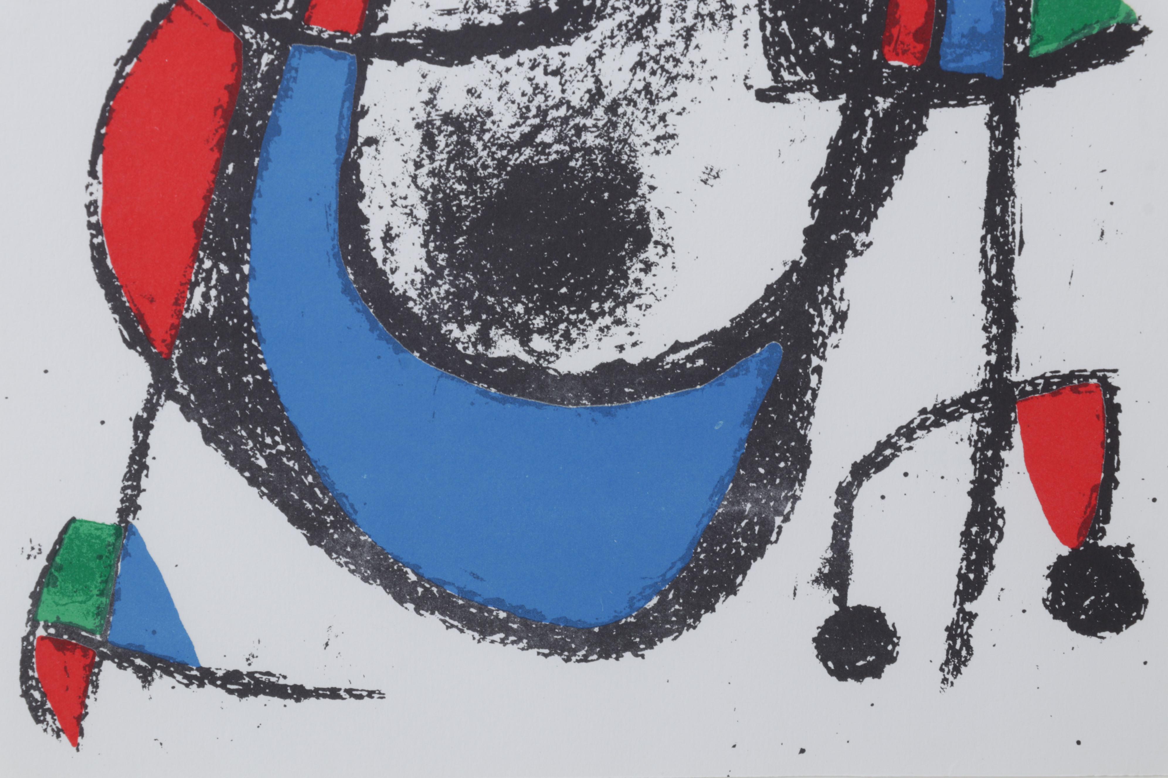 Joan Miró Color Lithograph From "Lithographs II," 1975