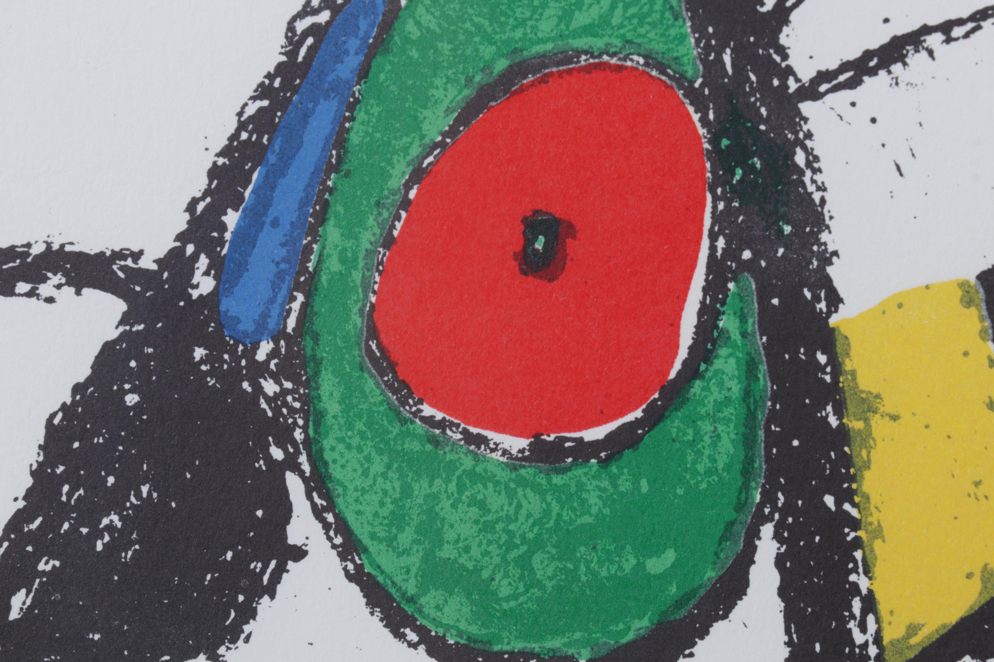 Joan Miró Color Lithograph From "Lithographs II," 1975