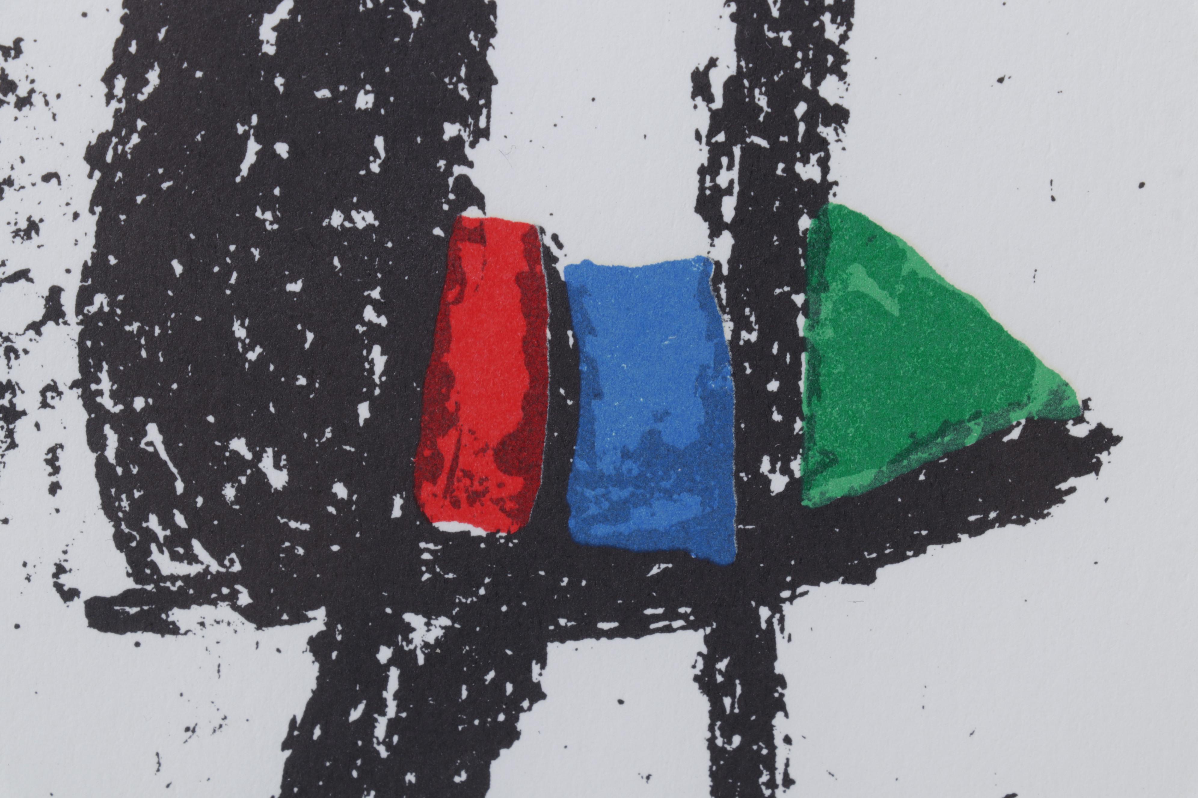 Joan Miró Color Lithograph From "Lithographs II," 1975