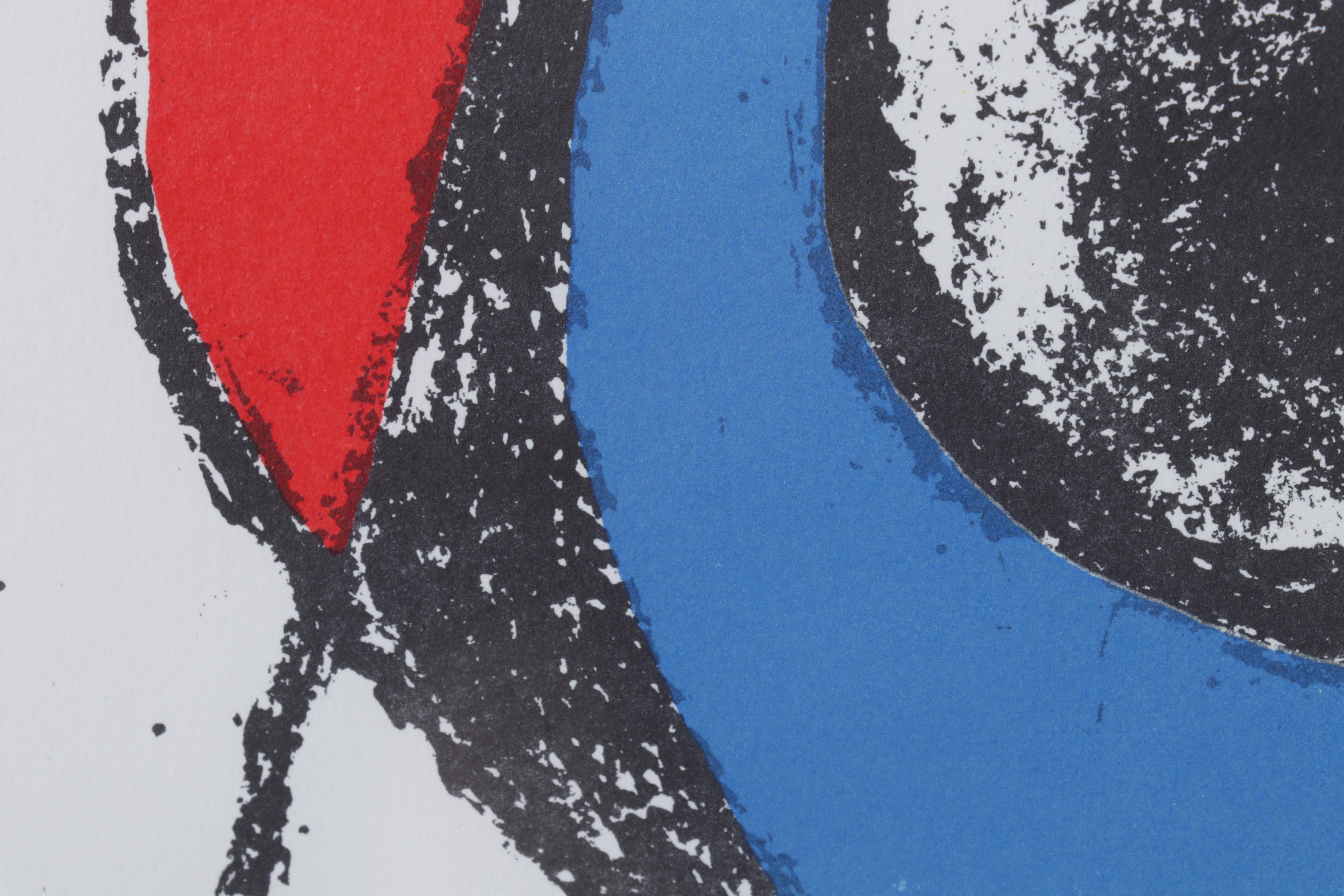 Joan Miró Color Lithograph From "Lithographs II," 1975