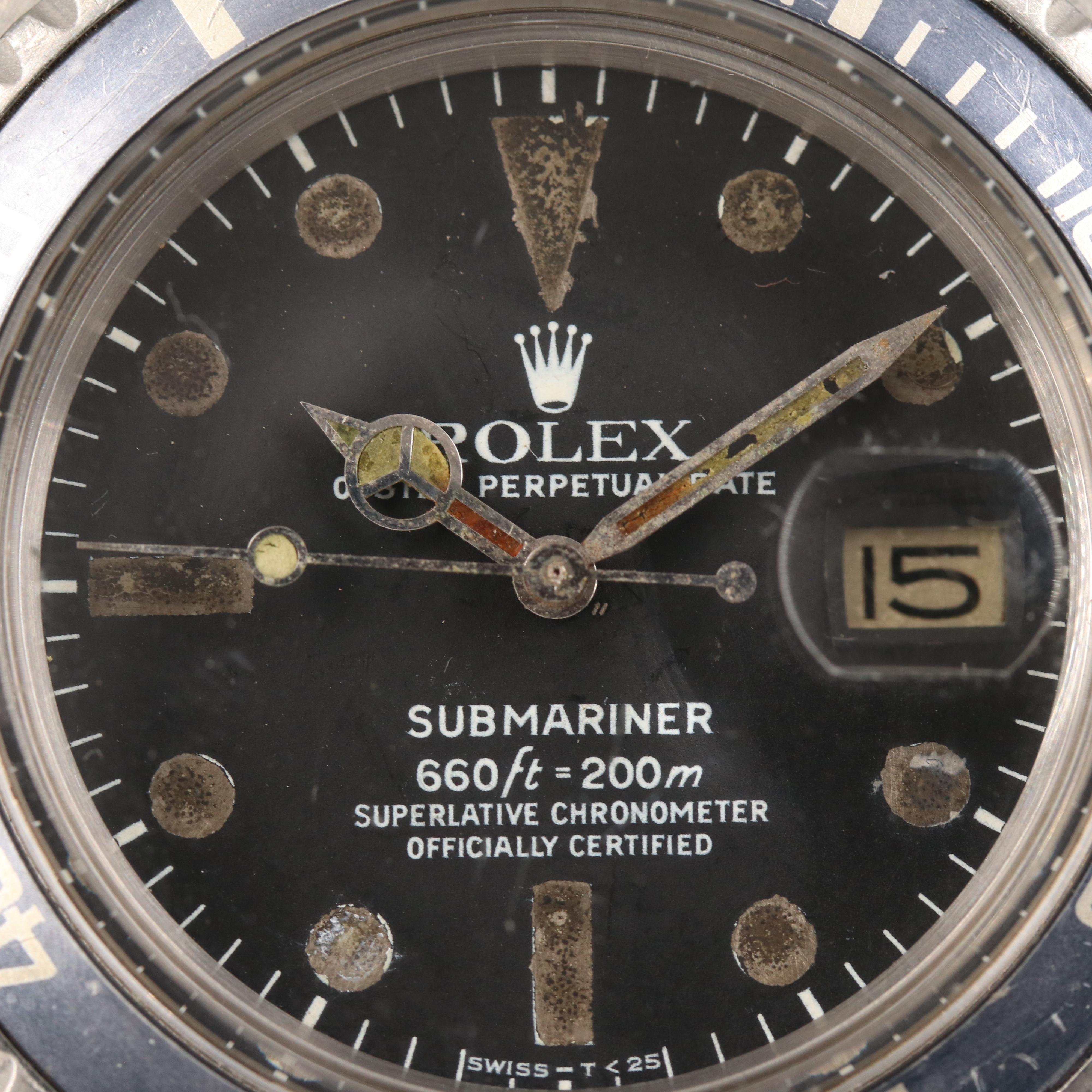 1978 Rolex Oyster Perpetual Date Submariner Light Blue Bezel Watch