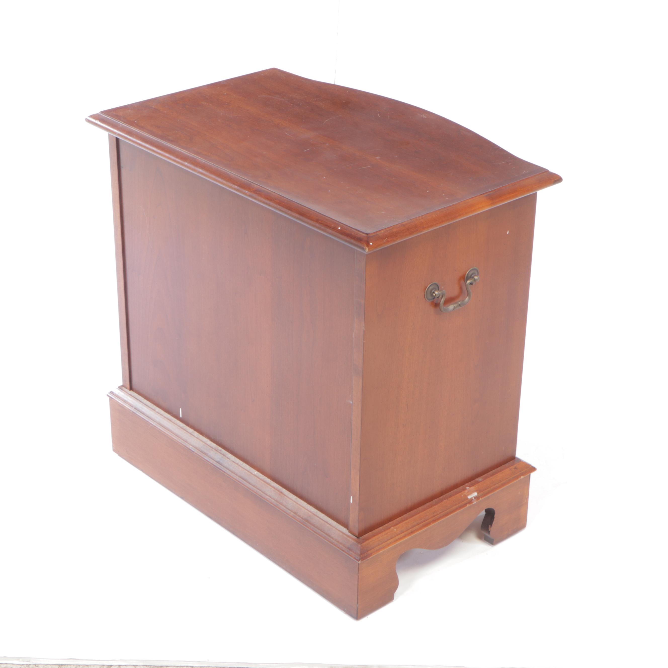 Broyhill "Premier Collections" Federal Style Cherry Three-Drawer Side Table