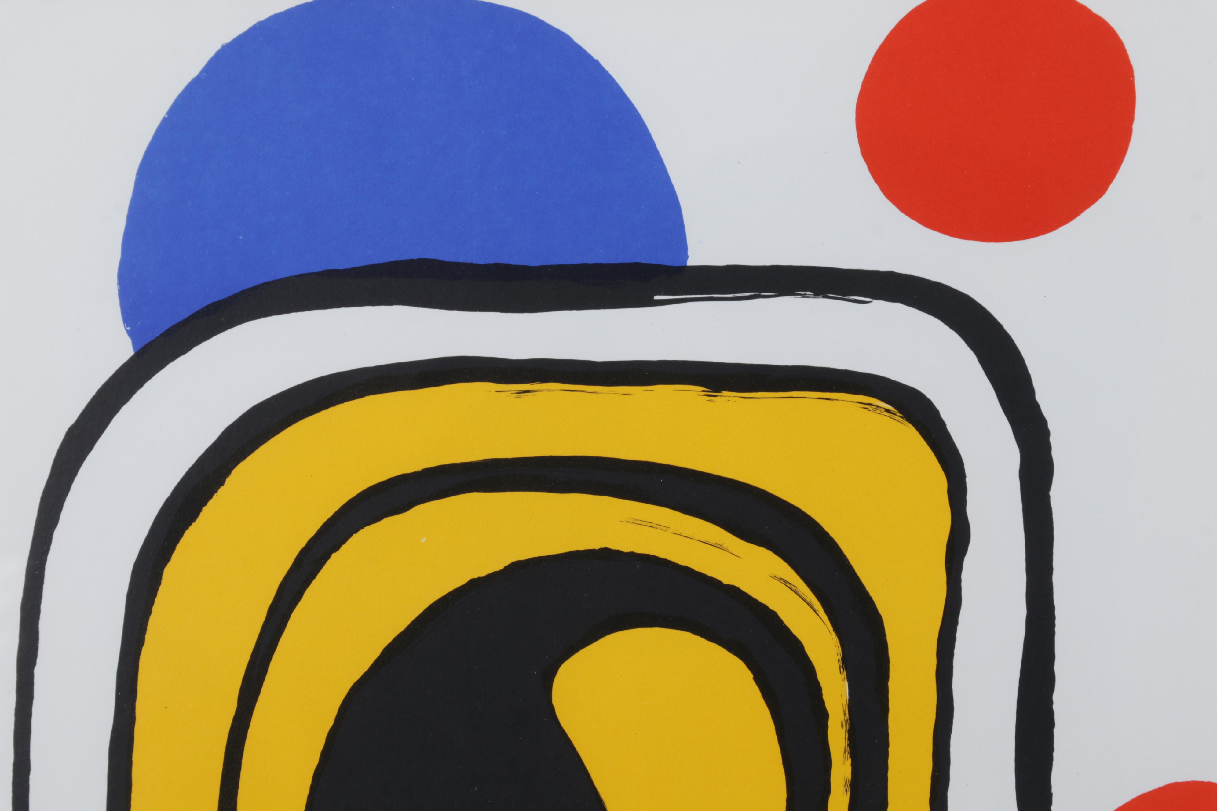 Alexander Calder Color Lithograph for "Derrière le Miroir," 1971