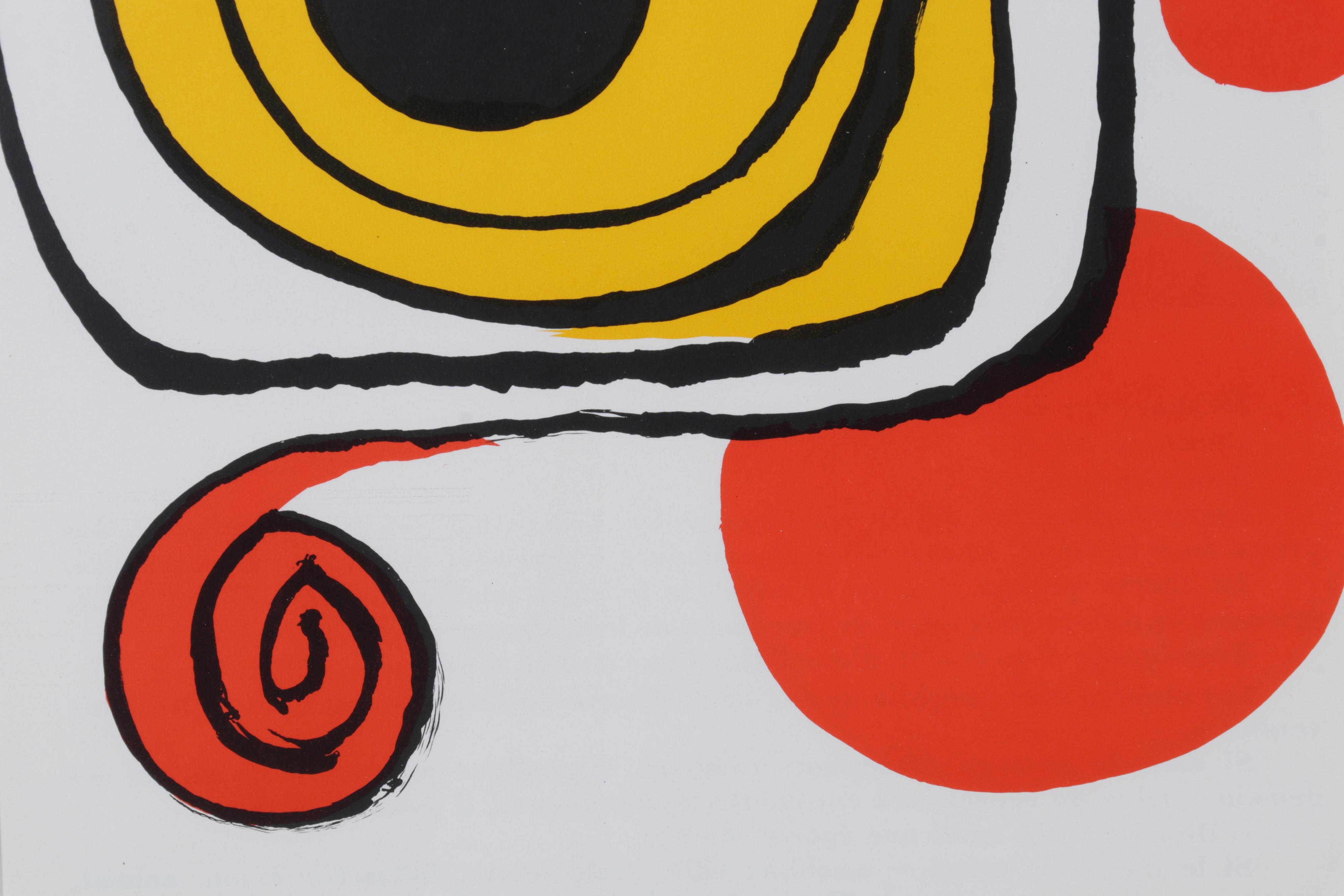 Alexander Calder Color Lithograph for "Derrière le Miroir," 1971