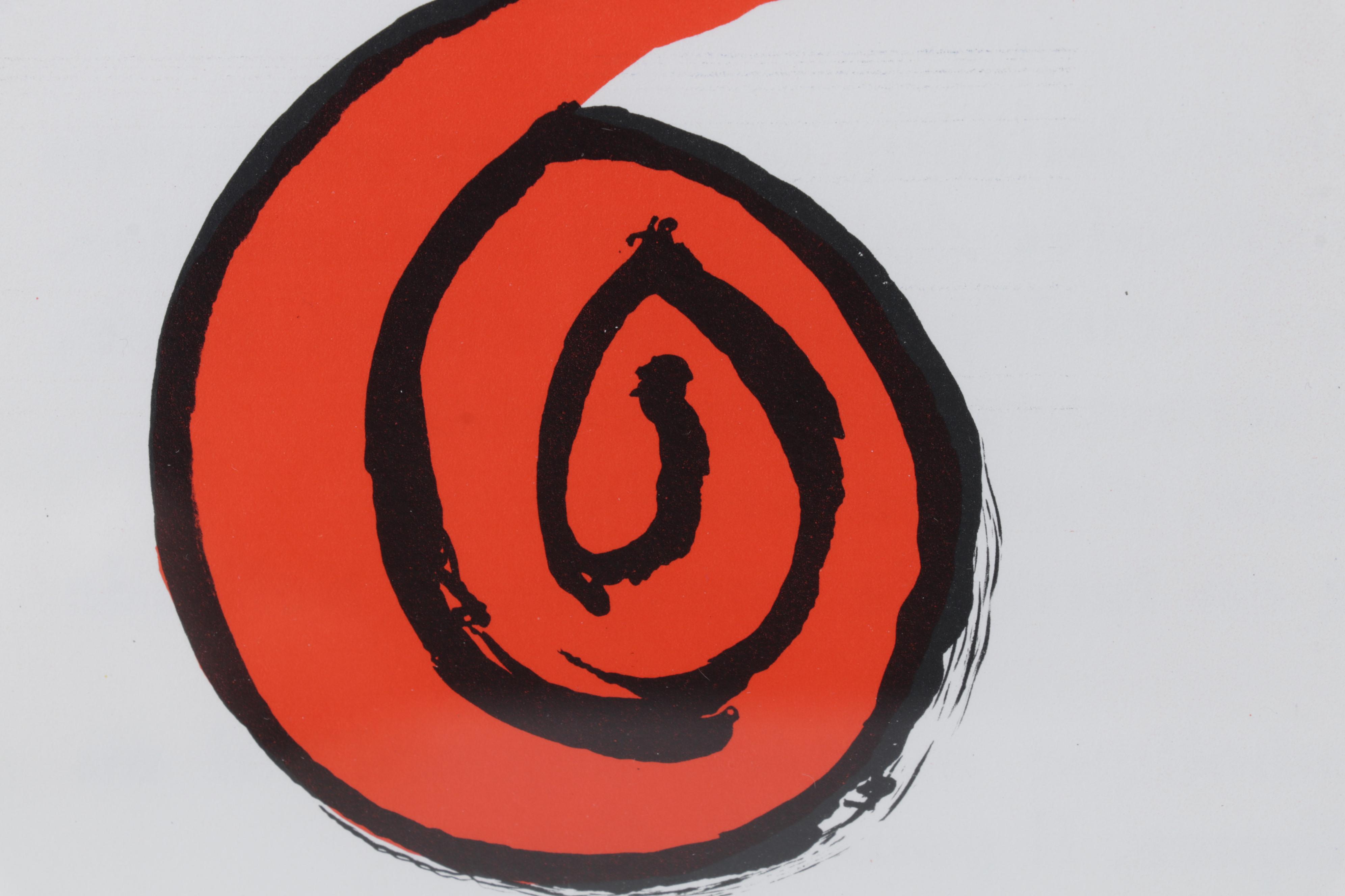 Alexander Calder Color Lithograph for "Derrière le Miroir," 1971