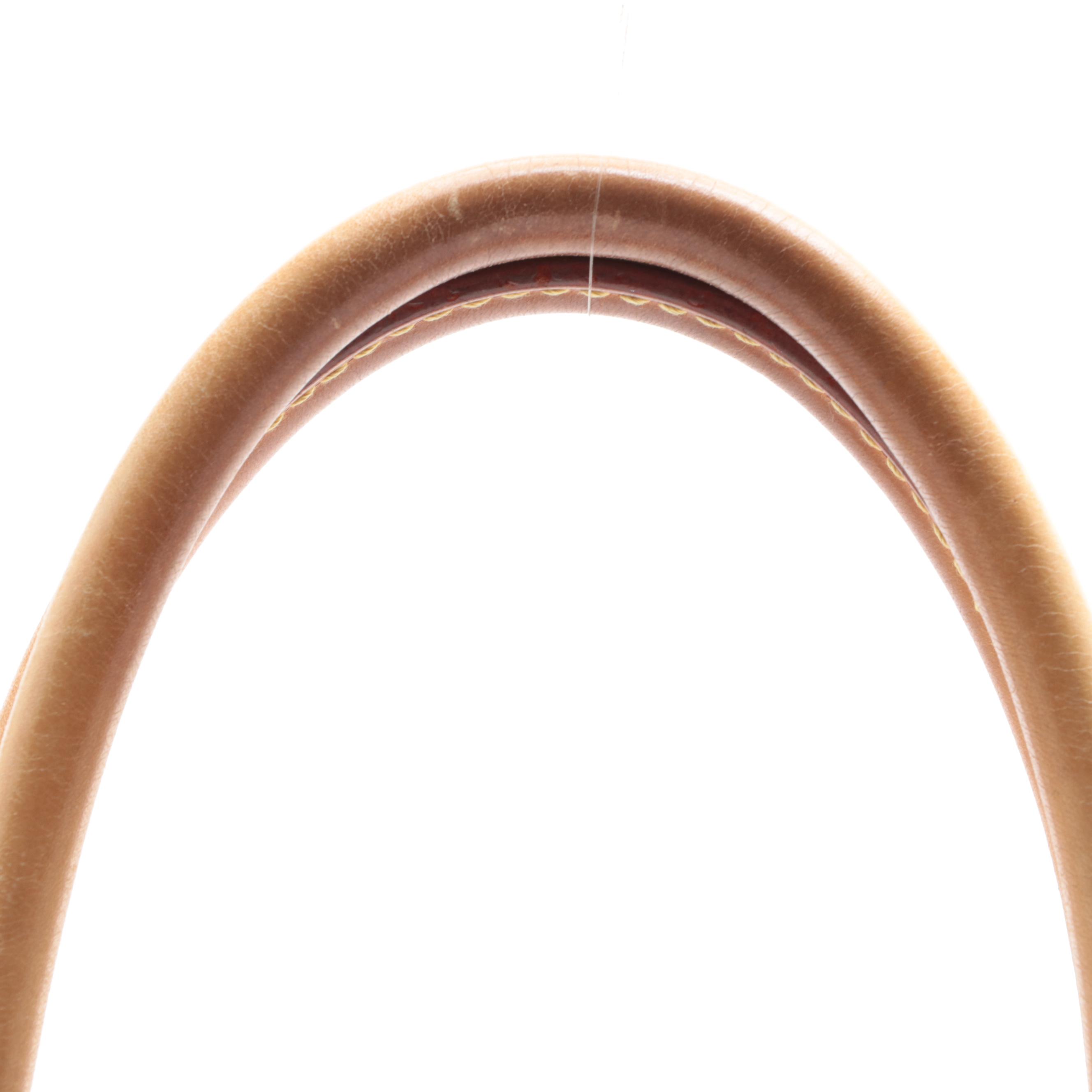 Louis Vuitton Saleya PM Bag in Damier Azur Canvas and Leather