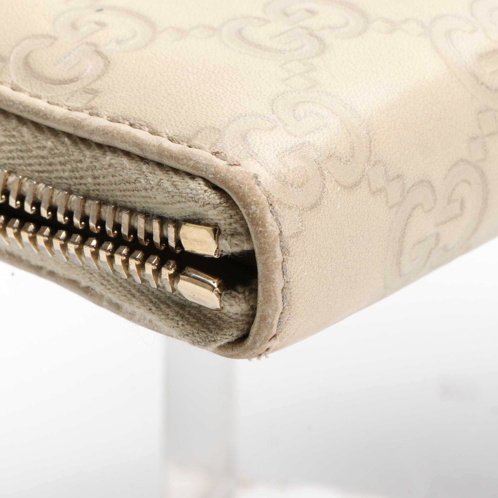 Gucci Zip-Around Wallet in Guccissima Leather with Box