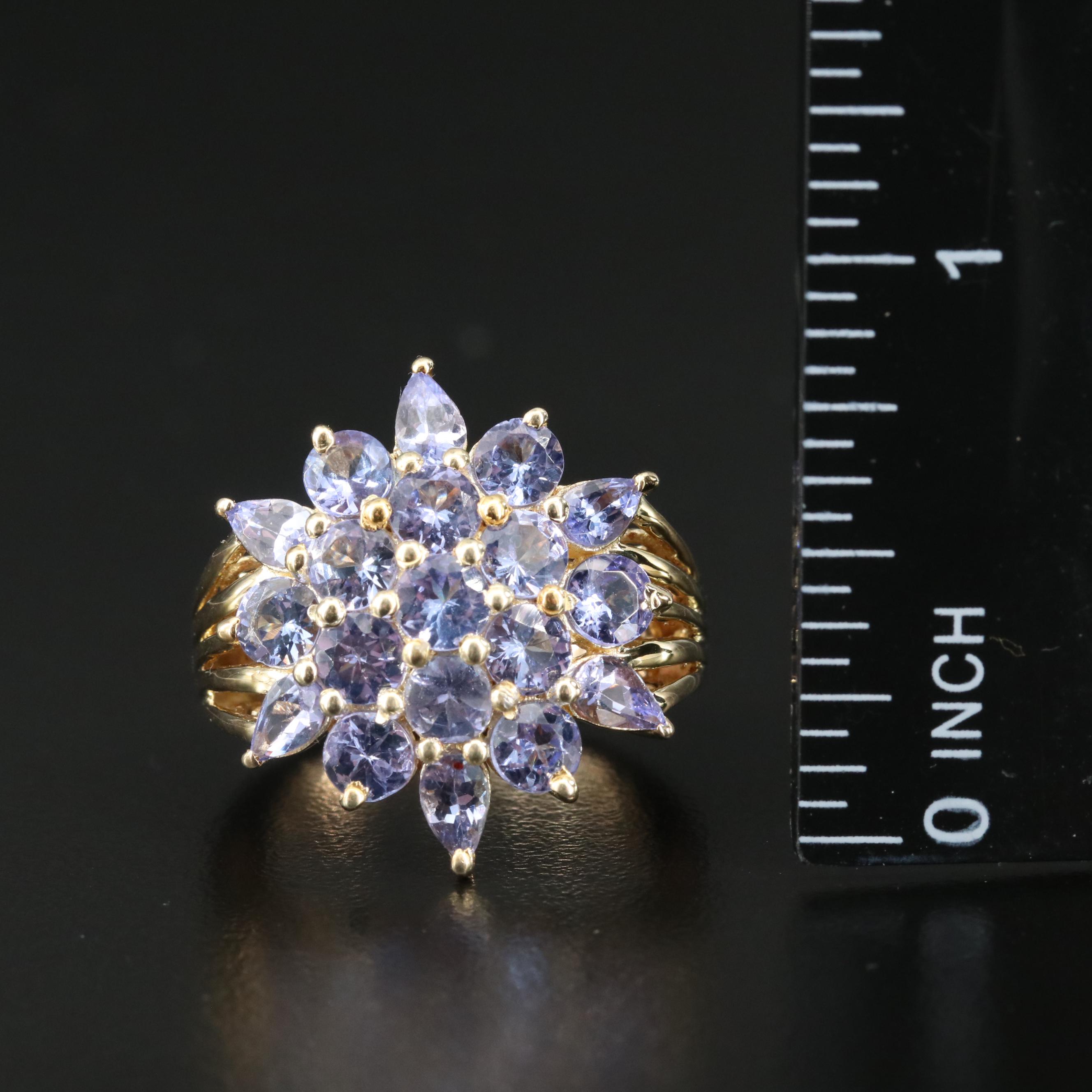 Sterling Tanzanite, Aquamarine and White Zircon Jewelry