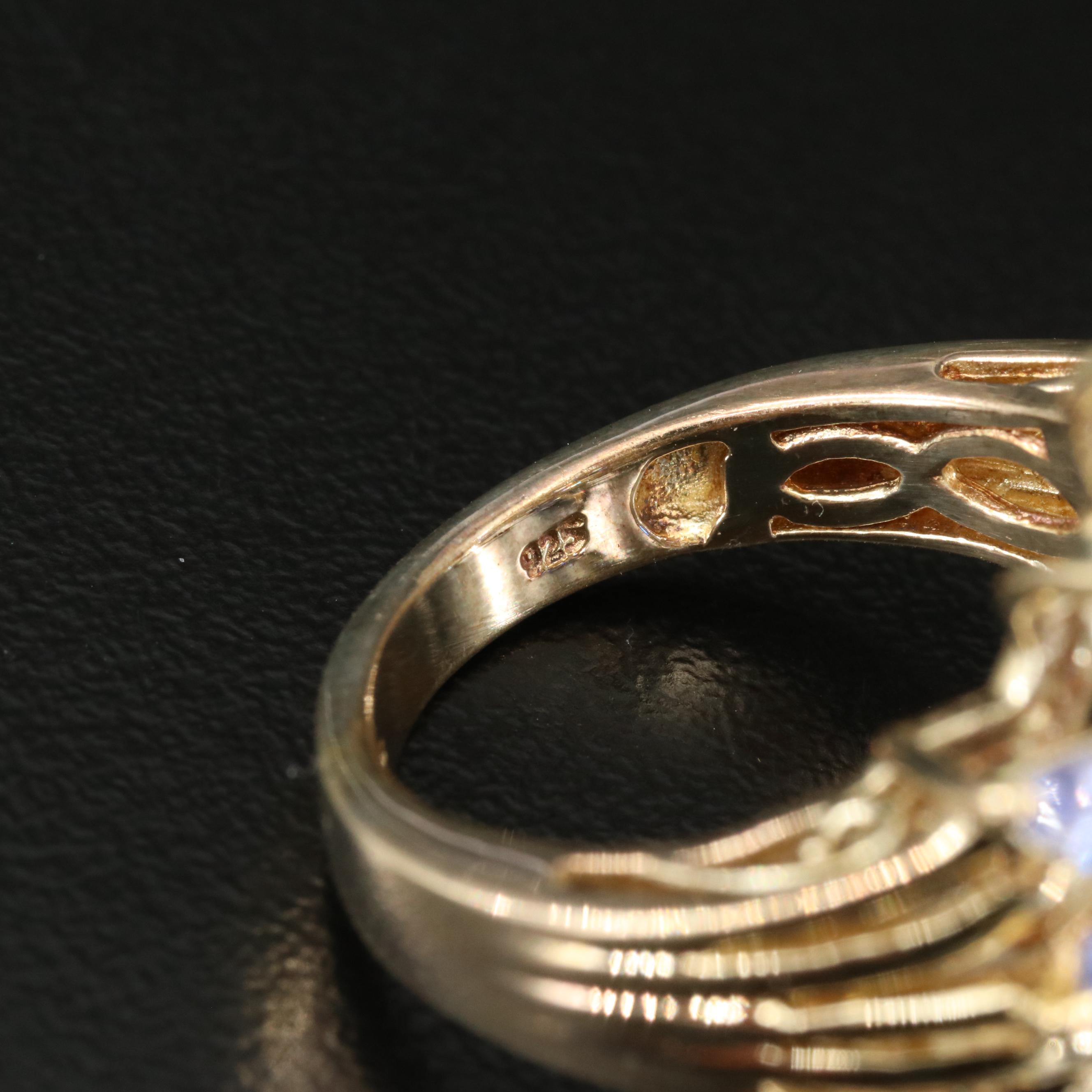 Sterling Tanzanite, Aquamarine and White Zircon Jewelry