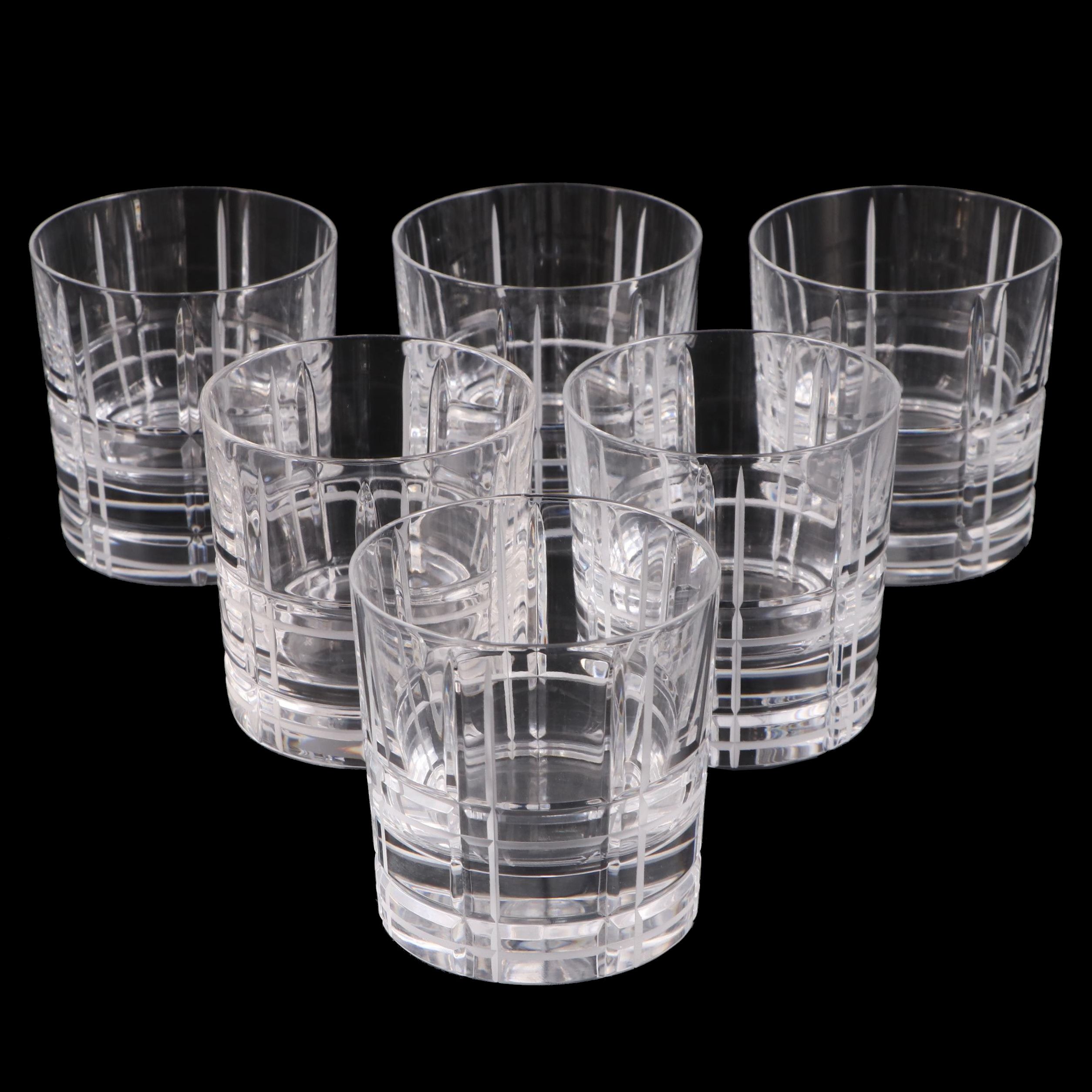 Cristofle "Scottish" Crystal Old Fashioned Glasses