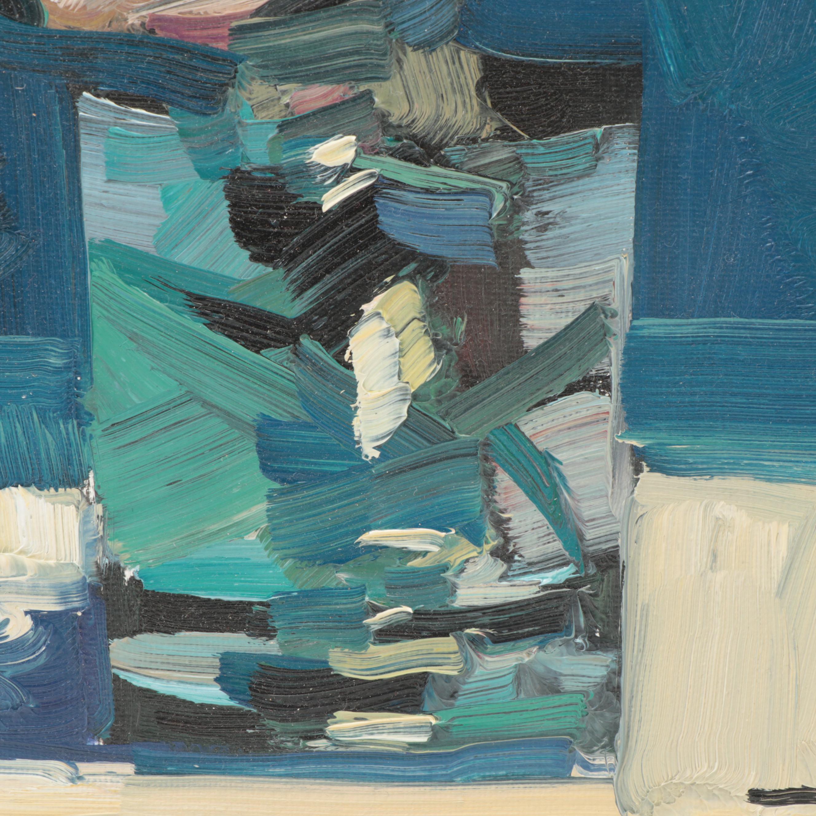 Jose Trujillo Oil Painting "The Glass Vase" 2021