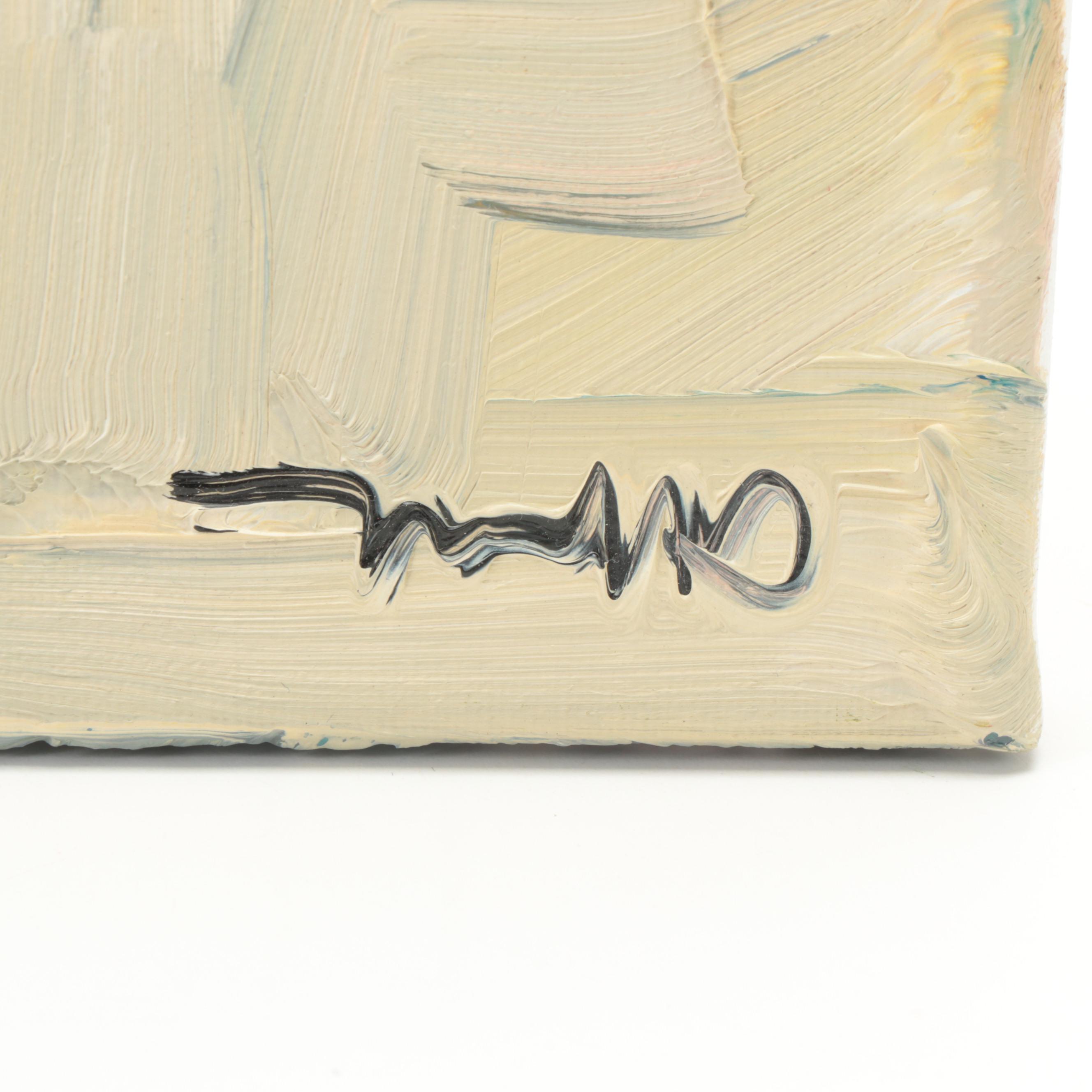 Jose Trujillo Oil Painting "The Glass Vase" 2021