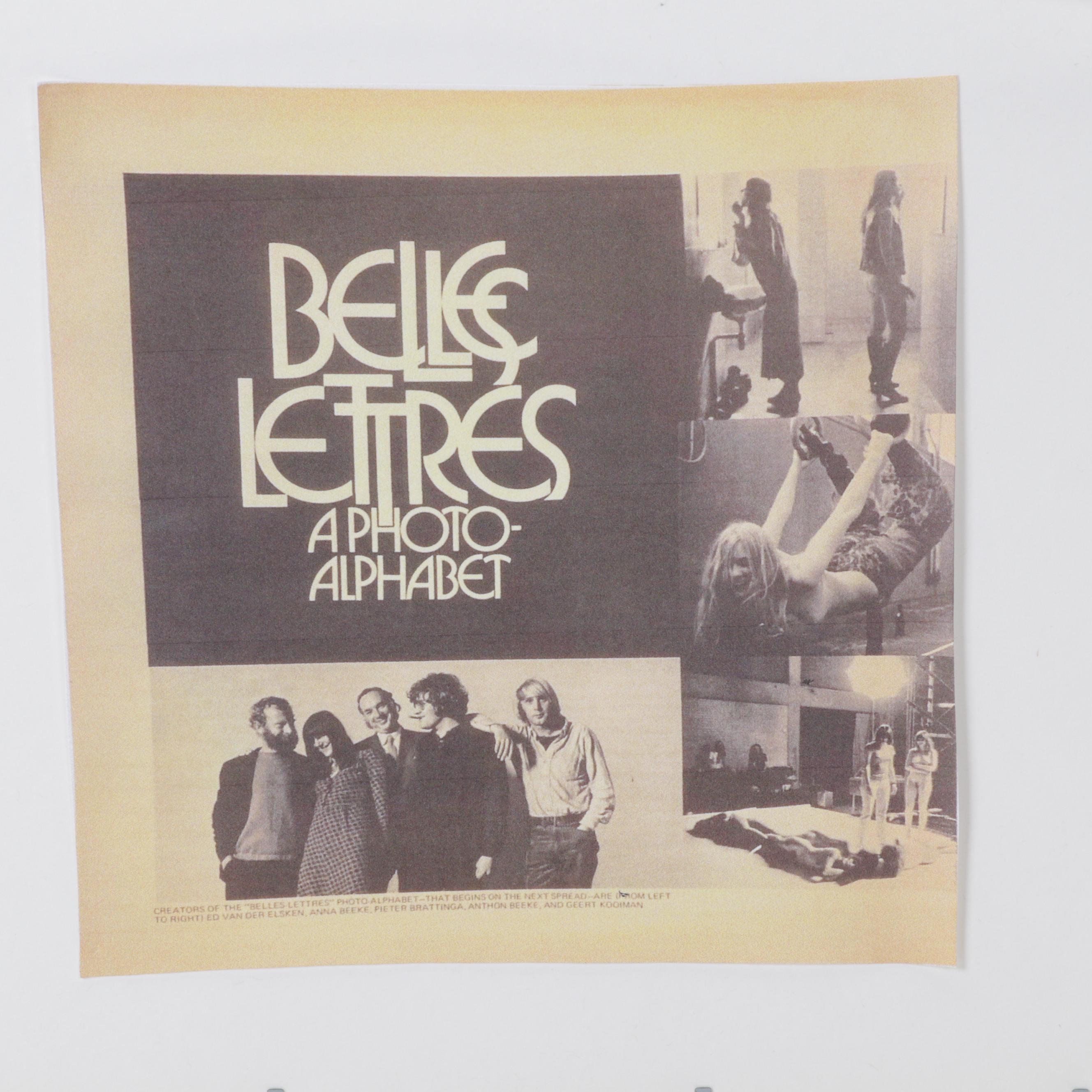 Posed Nudes Offset Lithograph "G" From "Belles Lettres: A Photo-Alphabet," 1971