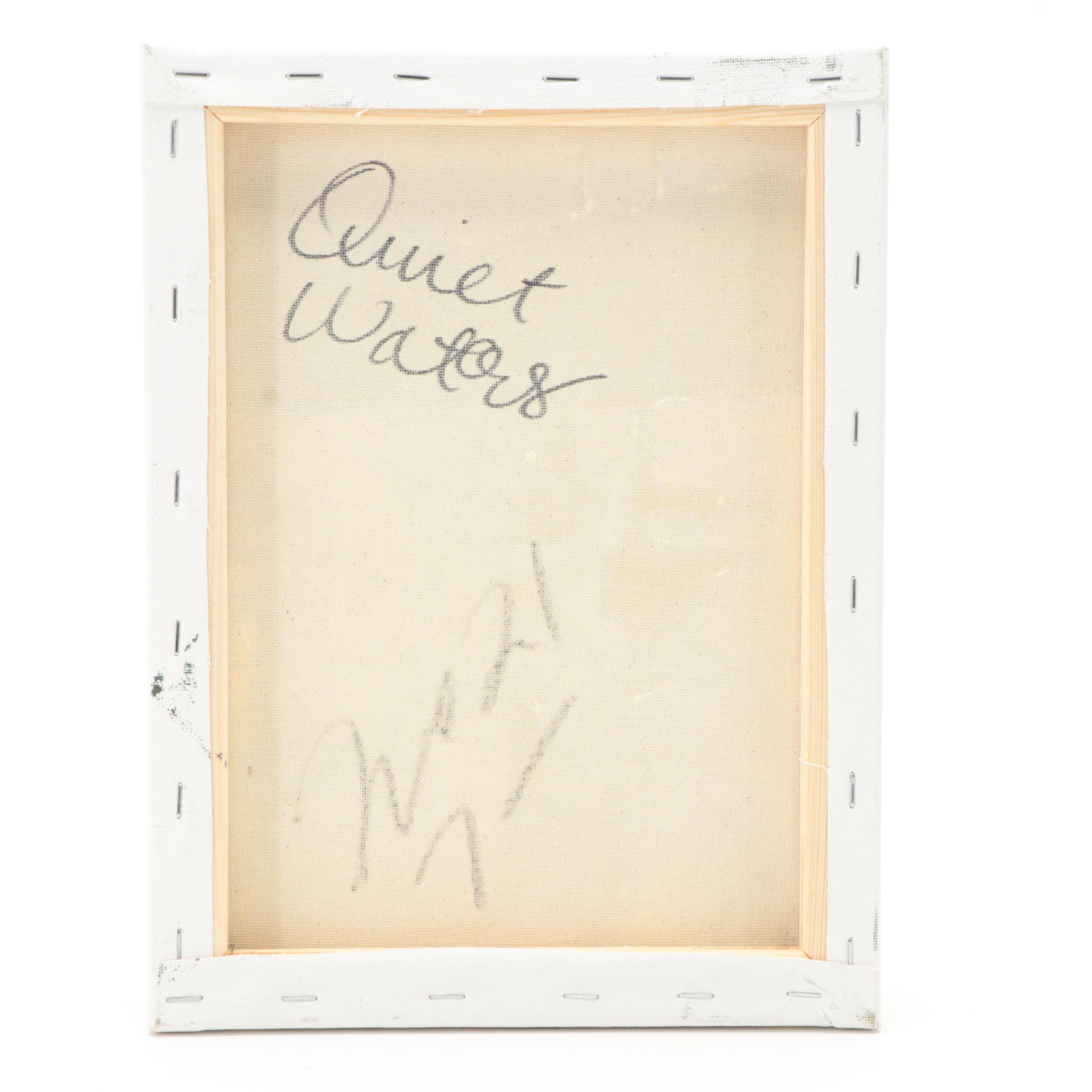 Jose Trujillo Oil Painting "Quiet Waters" 2021