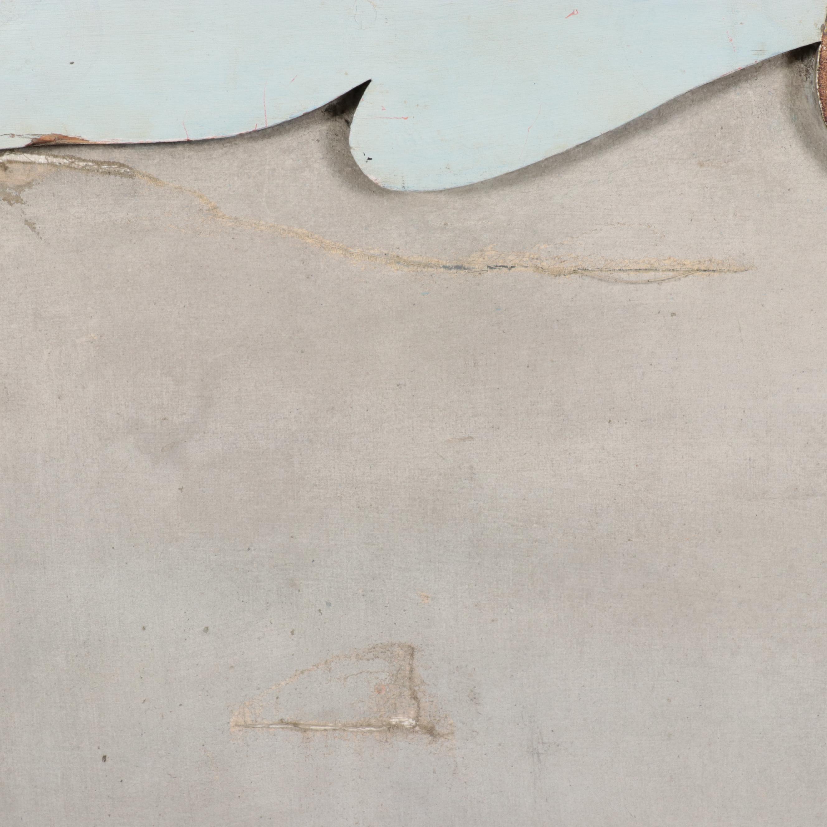 Landscape Oil Painting Circus Carousel Panels, 1909