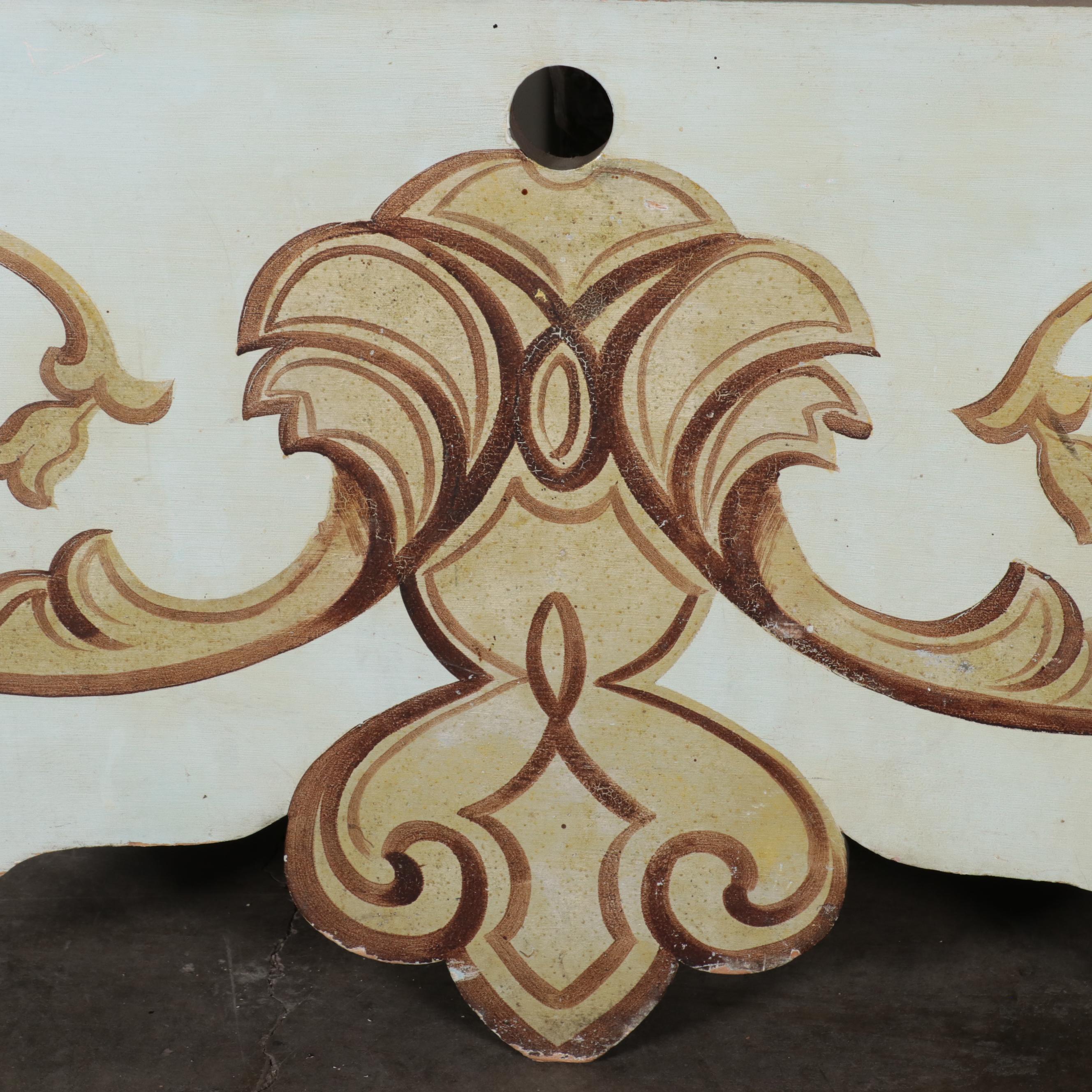 Landscape Oil Painting Circus Carousel Panels, 1909