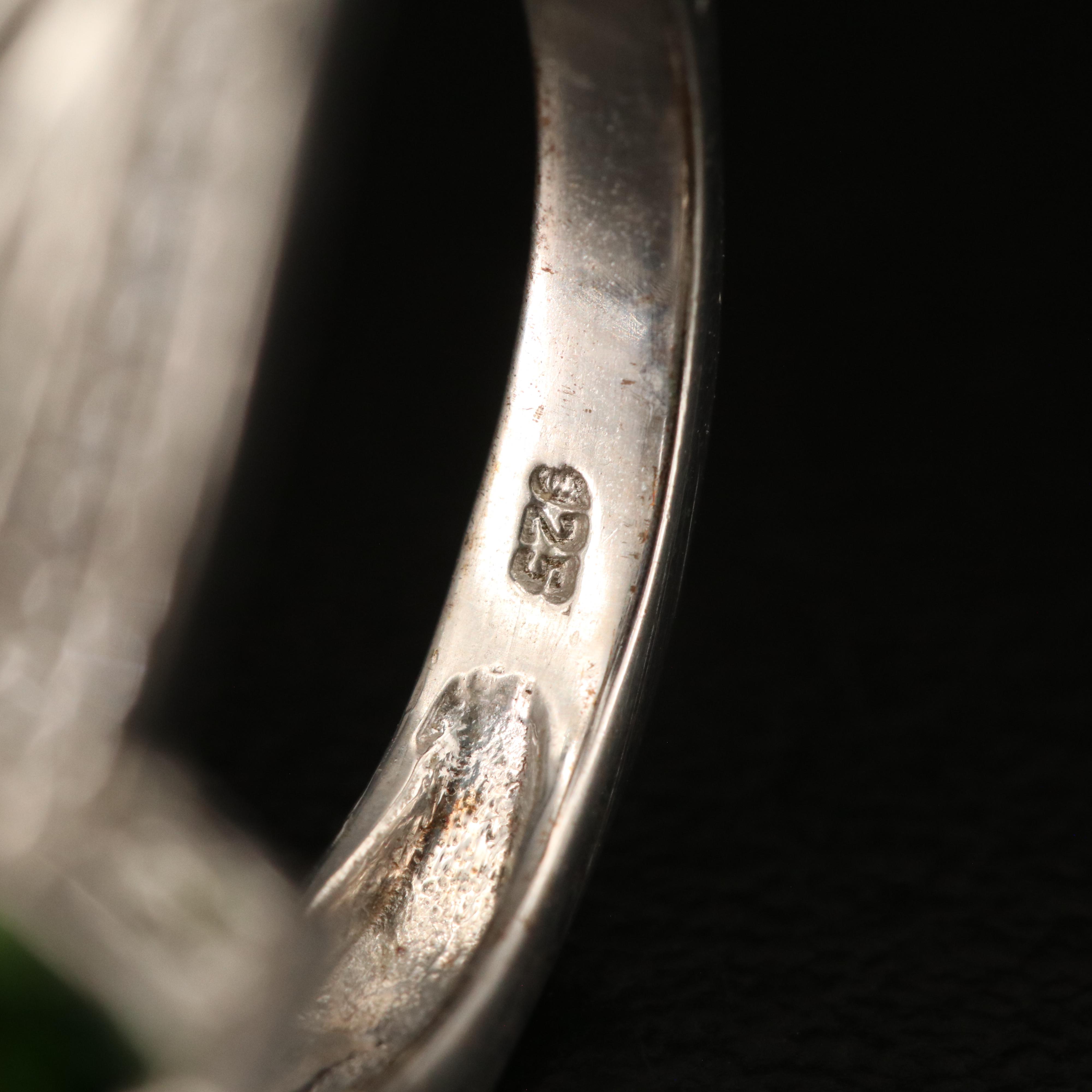 Sterling Jewelry Featuring White Topaz, Diopside and Opal