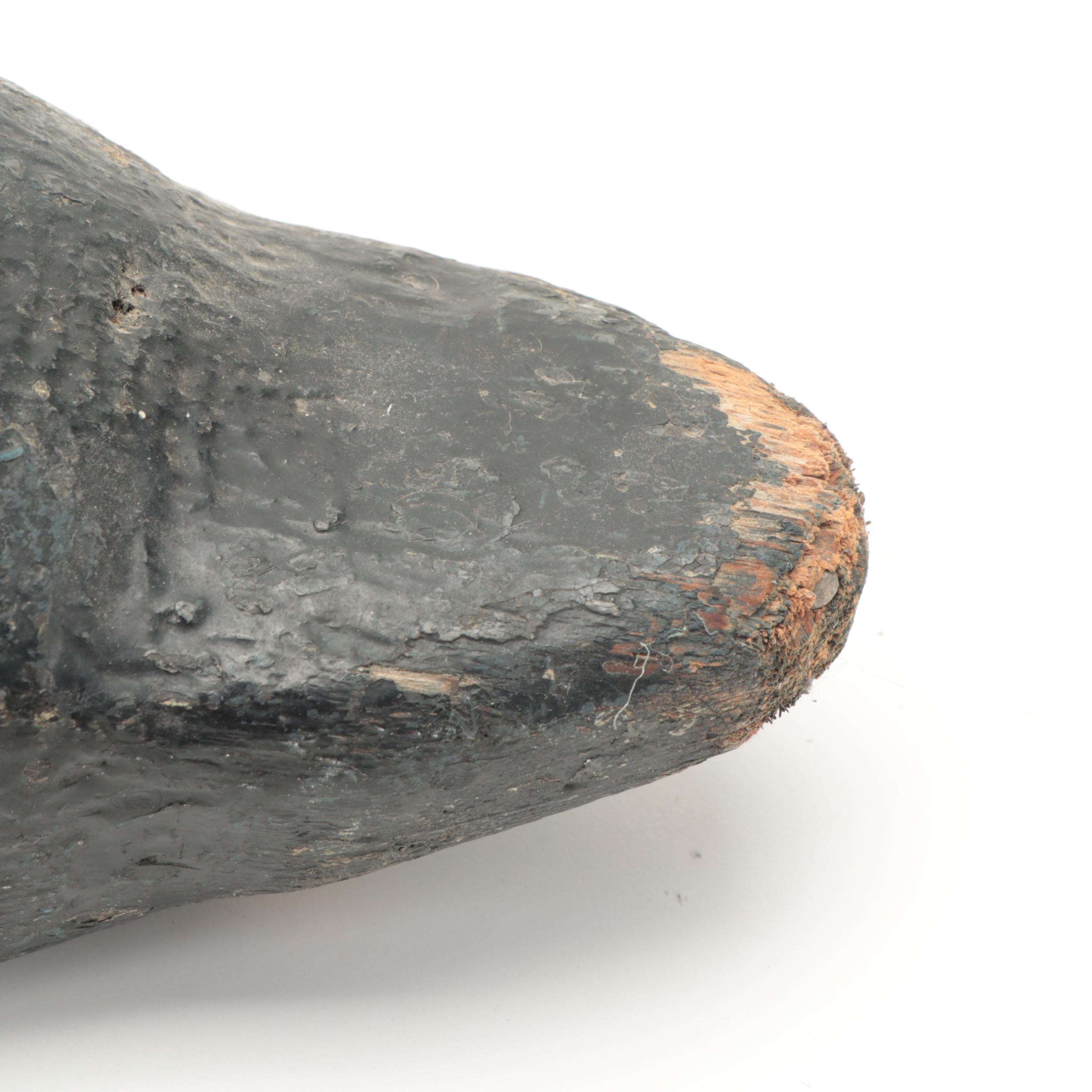 Hand-Carved and Painted Wooden Duck Decoys, Late 20th Century